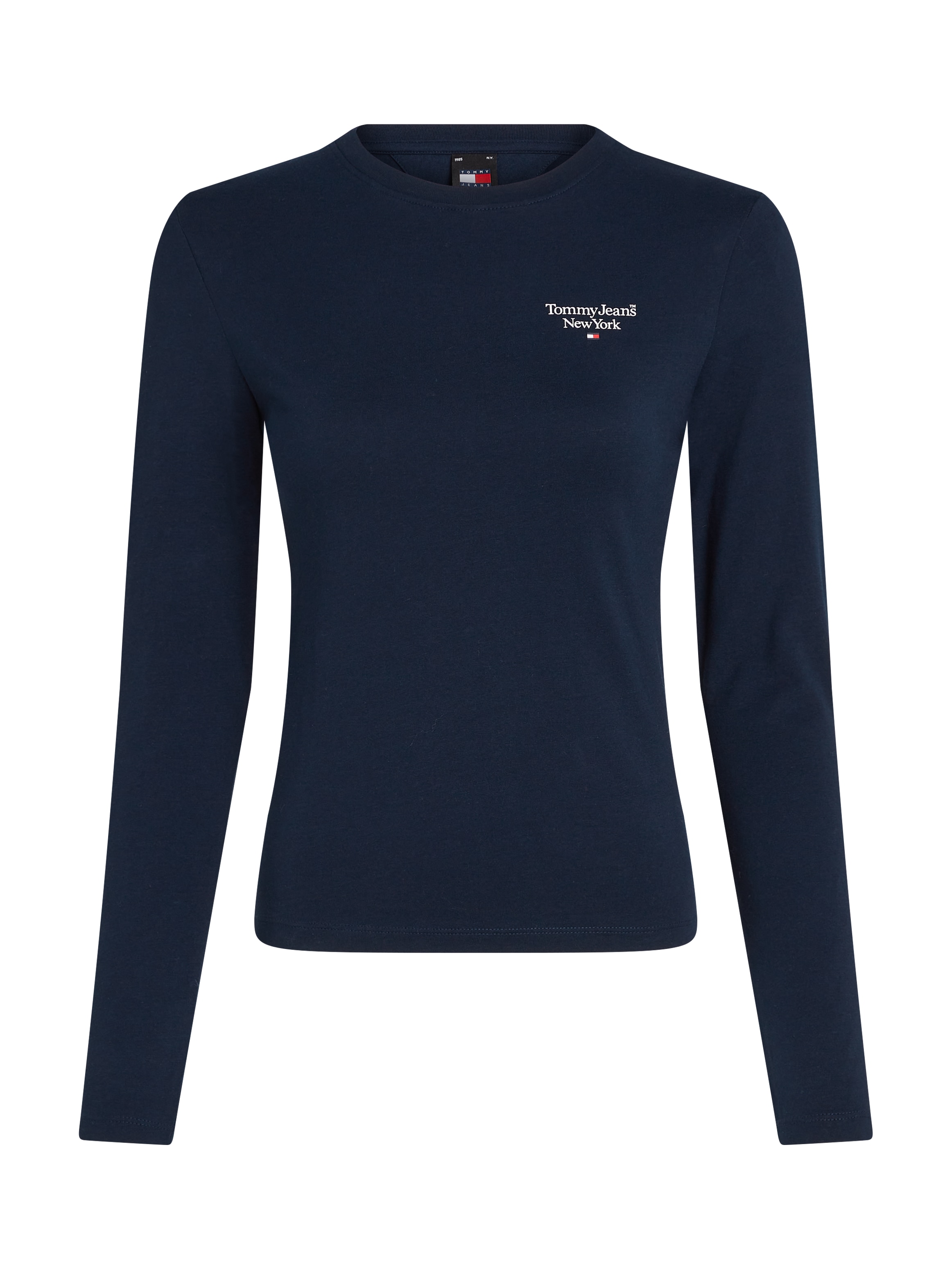 Tommy Jeans Curve T-Shirt »TJW SLIM ESSENTIAL LOGO 2 LS EXT«, in Großen Größen mit Logoschriftzug