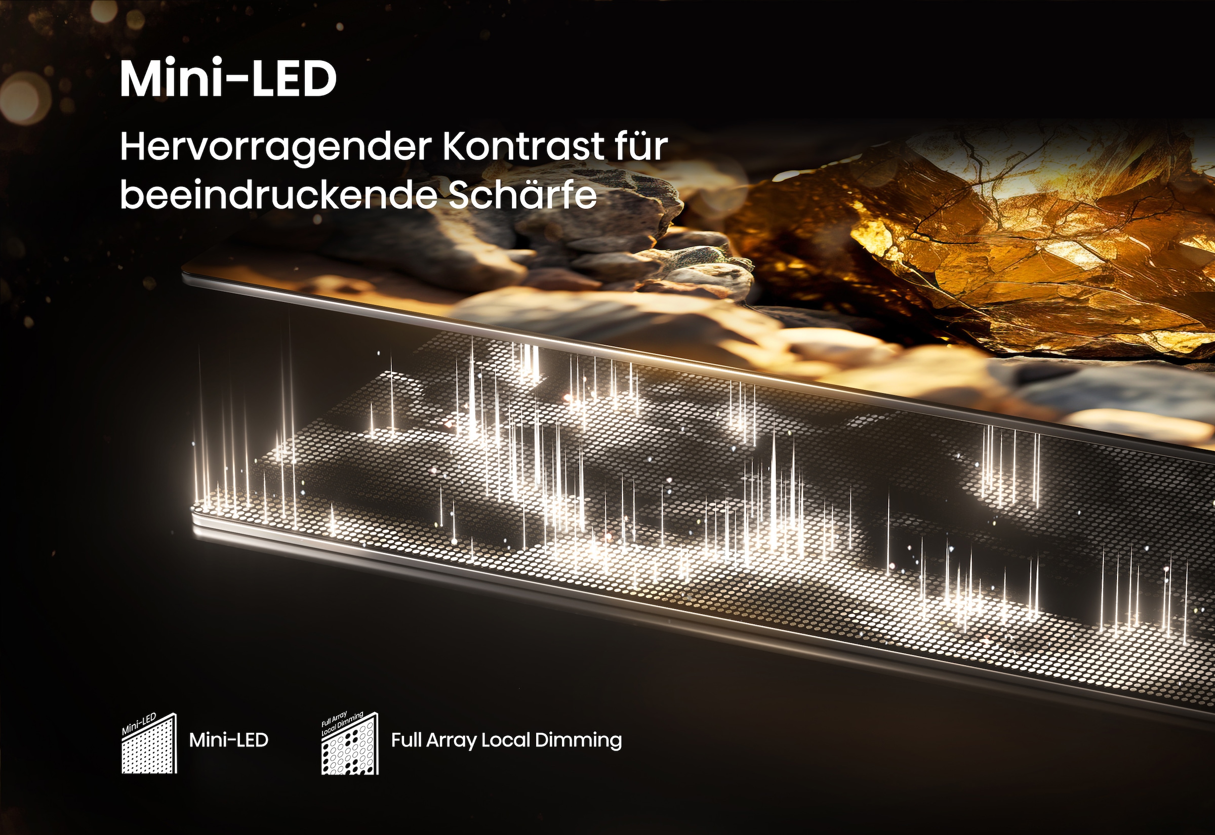 Hisense QLED Mini LED-Fernseher »65E89Q« 164 cm/65 ″ Smart-TV 4K UHD MiniLED Smart TV