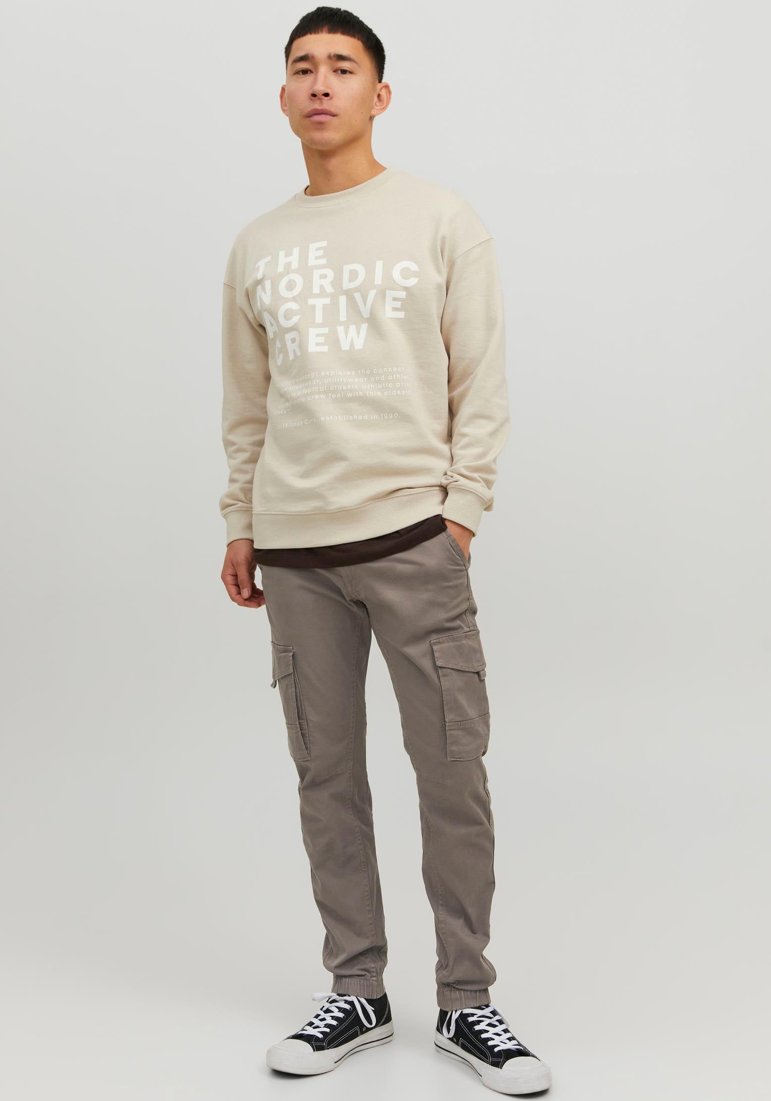 Jack & Jones Cargohose »JPSTPAUL JJFLAKE CARGO NOOS«  Baumwollmischung, regular fit
