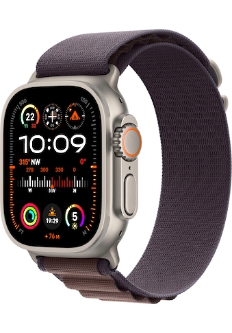 Smartwatch »Watch Ultra 2 GPS 49 mm + Cellular Titanium L«, (Watch OS 10 Alpine Loop)