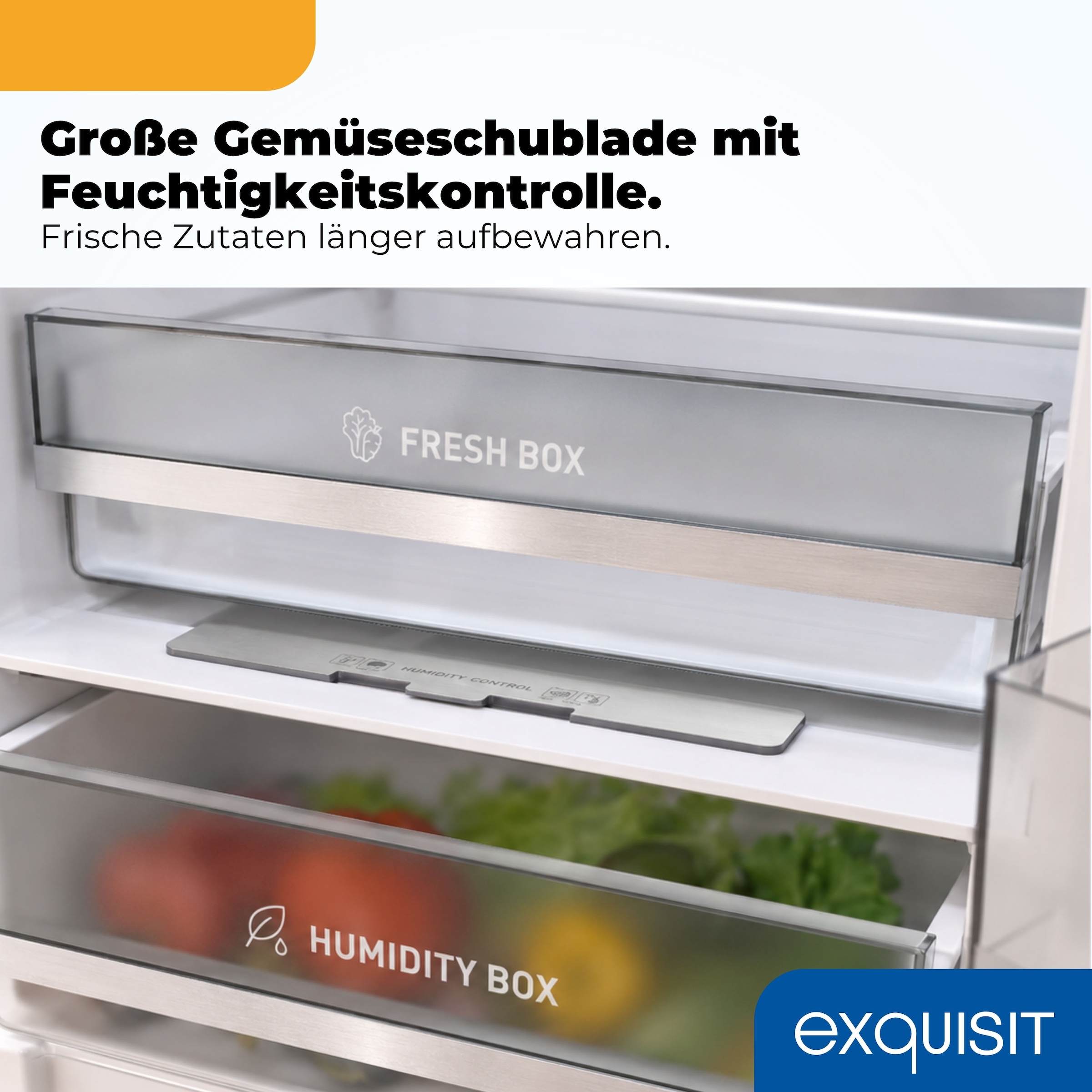 exquisit Kühl-/Gefrierkombination »KGC380-115-NF-040A weiss« 200,5 cm hoch 59,5 cm breit NoFrost-Kühlung – nie wieder abtauen, einfache Pflege & beste Frische