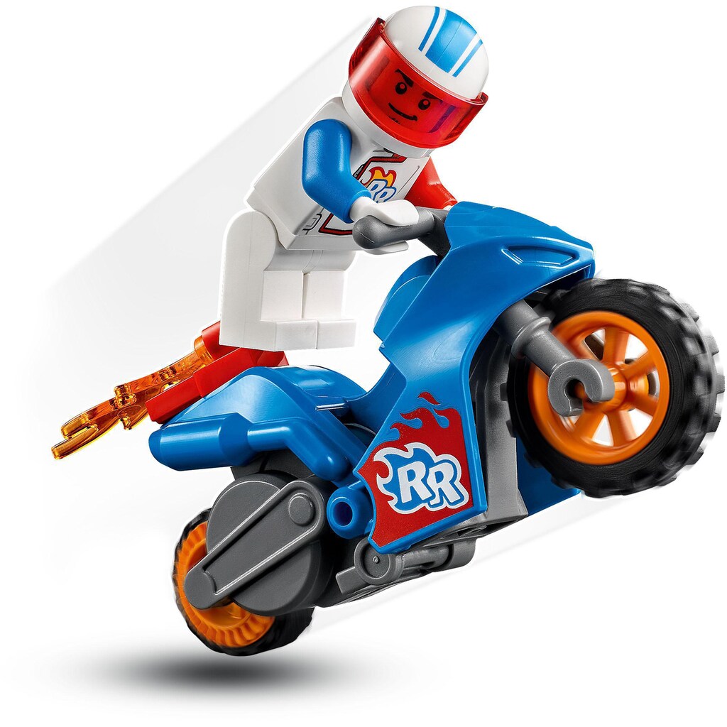 LEGO® Konstruktionsspielsteine »Raketen-Stuntbike (60298), LEGO® City Stuntz«, (14 St.), Made in Europe