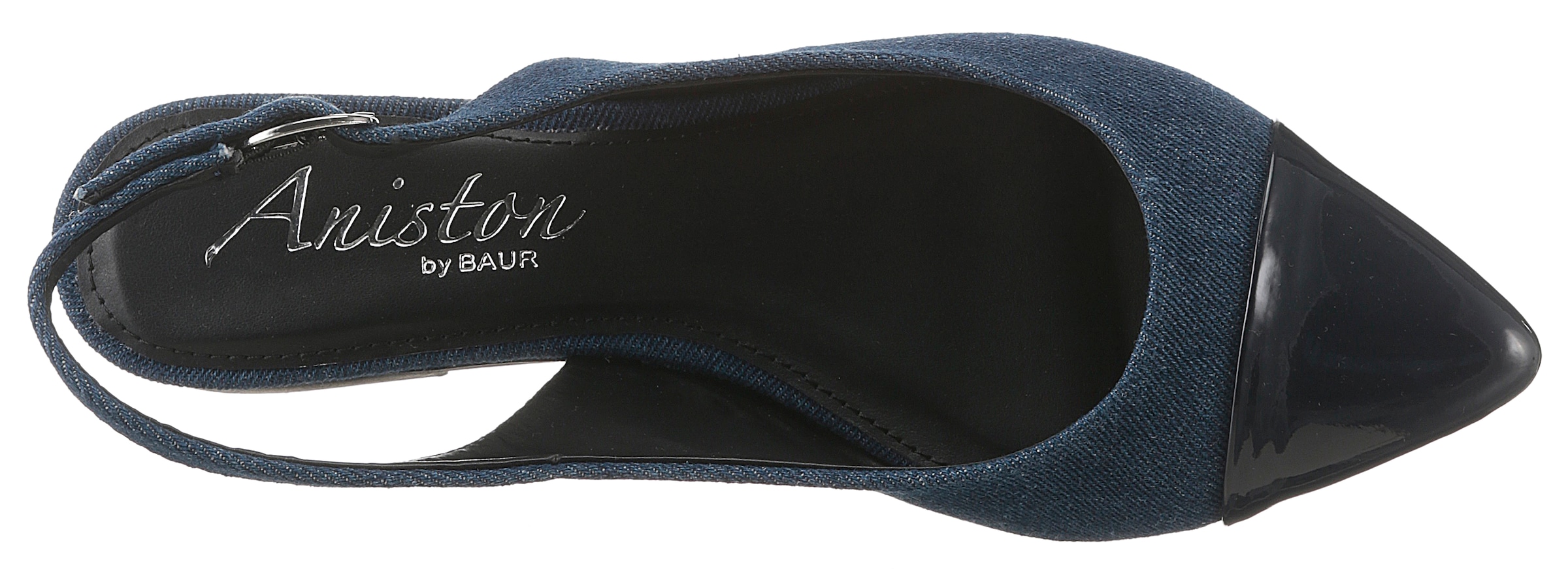 Aniston SHOES Slingpumps, Flat, Sommerschuh, Lackspitze - NEUE KOLLEKTION