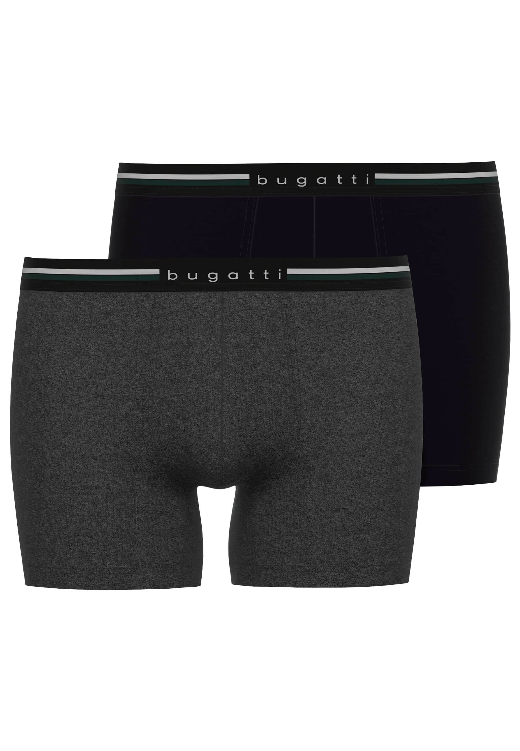 Bugatti Herren Lange Unterhose »Neapel« 2er Pack in schwarz, Größe 8 (XXL)