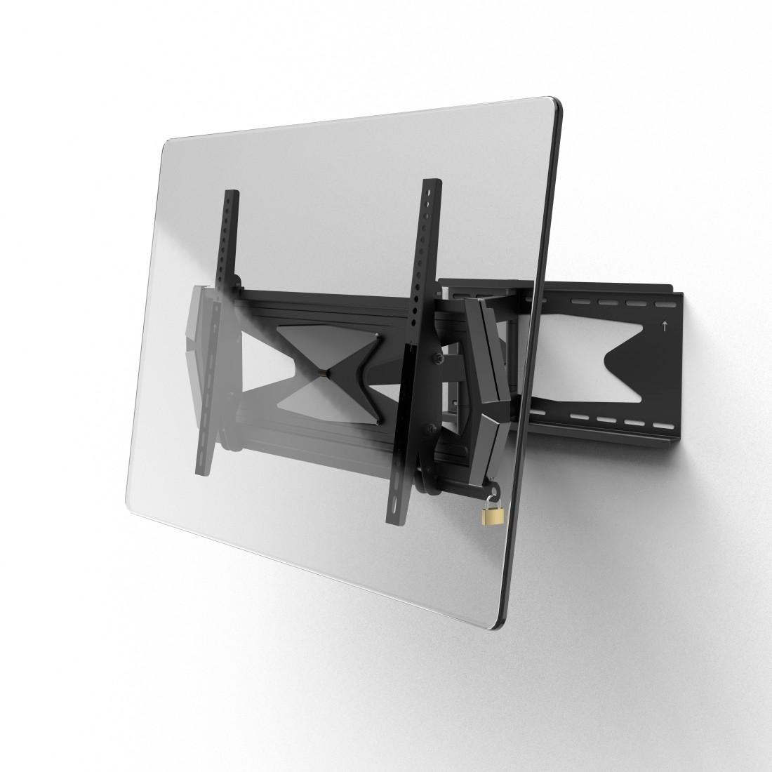 Hama TV-Wandhalterung »FULLMOTION, Schwarz, 94 -203 cm (37" - 80"), 43",50",55",65",75"«, Rotation: 8 °, VESA (von-bis): 300x200–600x400