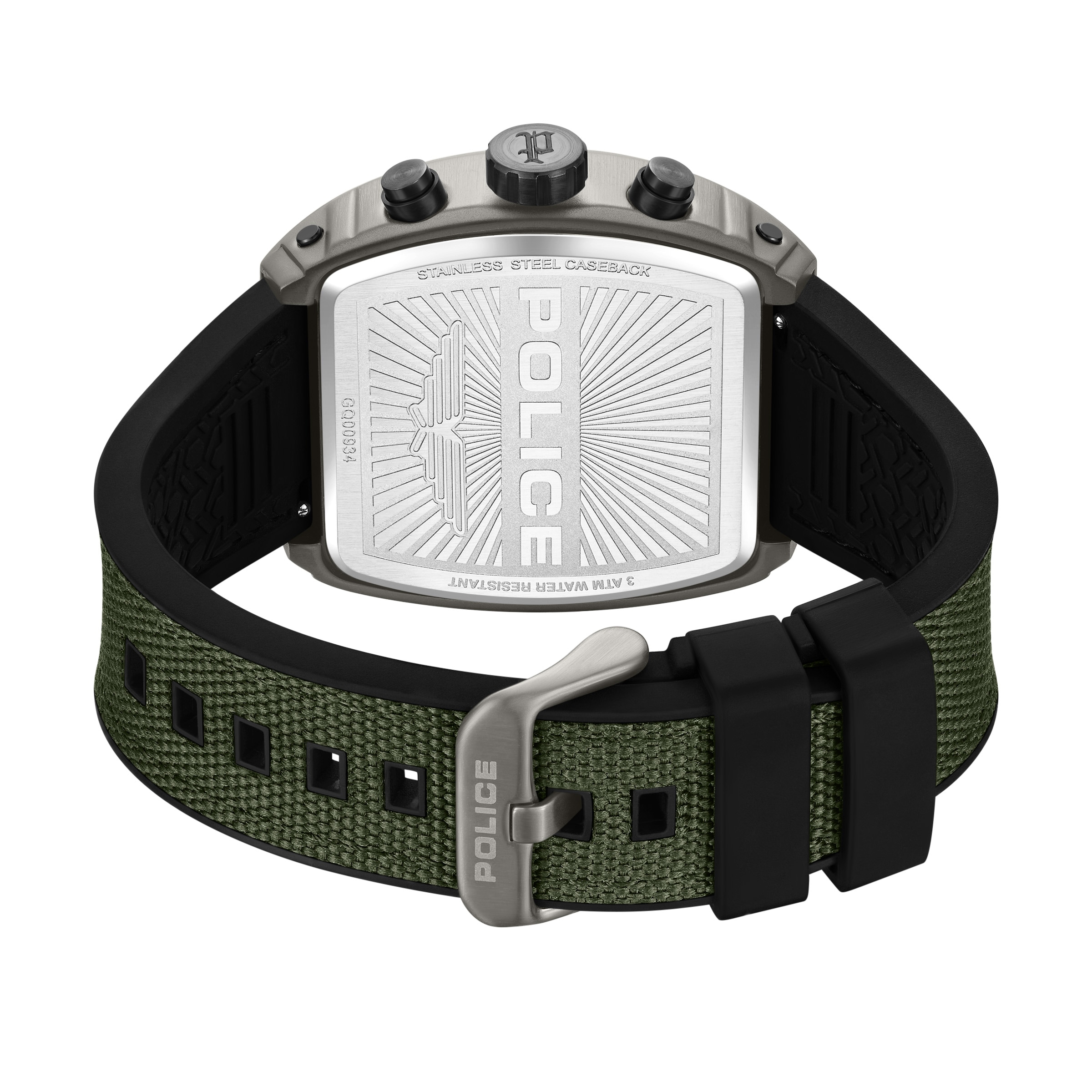 Police Chronograph »Coswig« Quarzuhr, Armbanduhr, Herrenuhr, Silikonarmband, analog, Tag