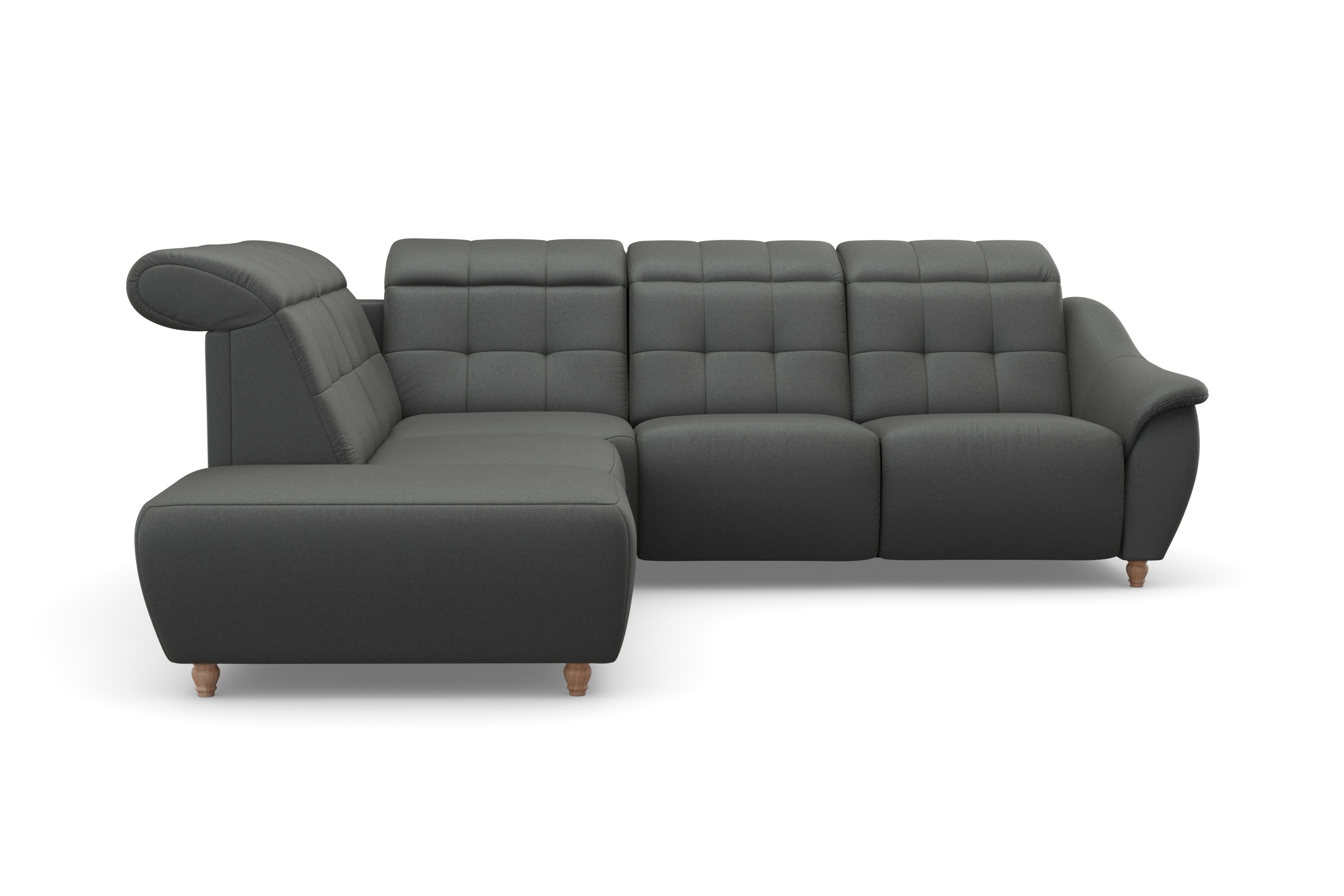 Home affaire Ecksofa »Boston L-Form«, Kopfteilverstellung an jeder Sitzfläche, wahlweise Relaxfunktion