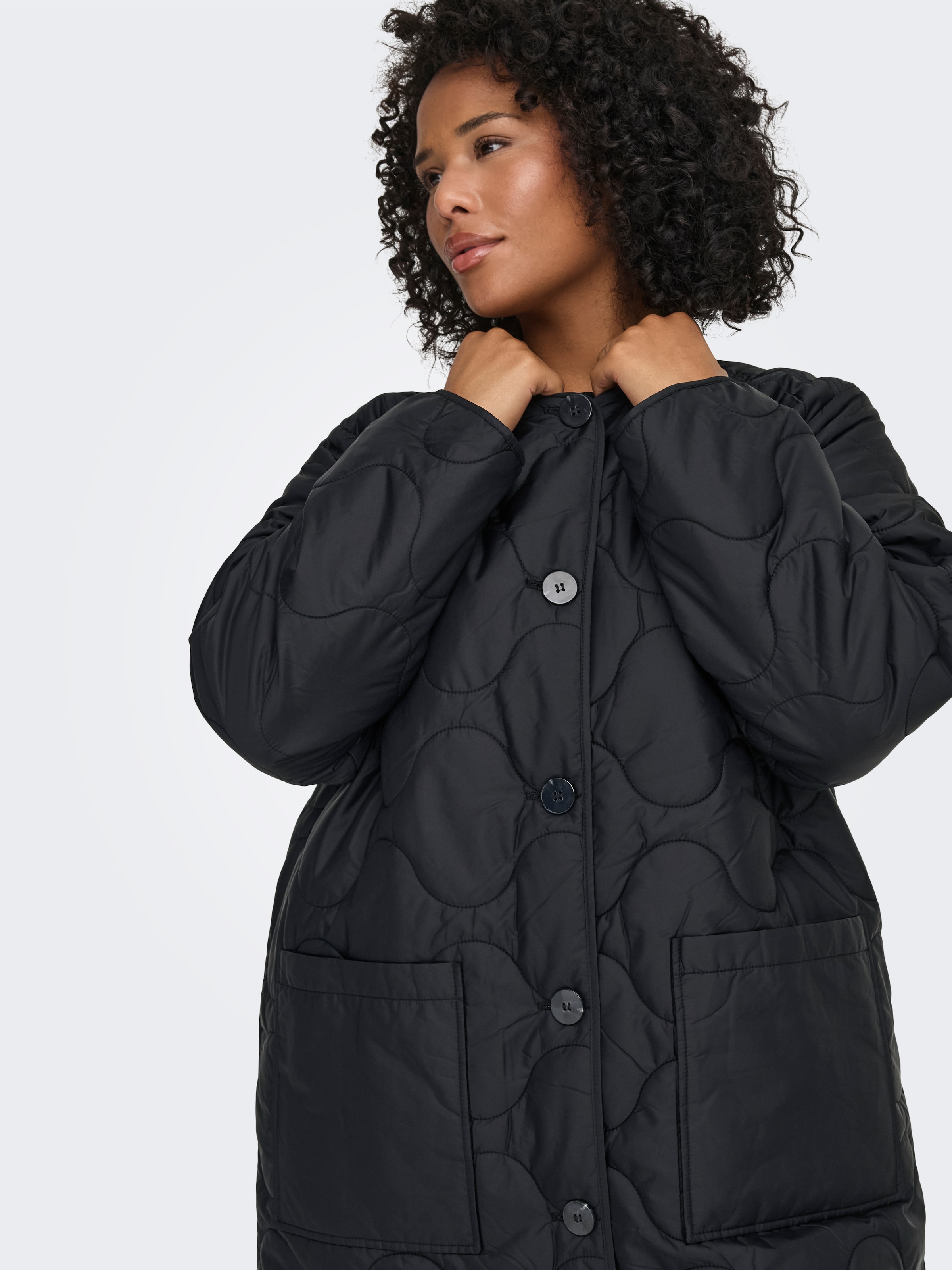 ONLY CARMAKOMA Steppmantel »CARSANDY LIFE QUILT X-LONG COAT OTW«