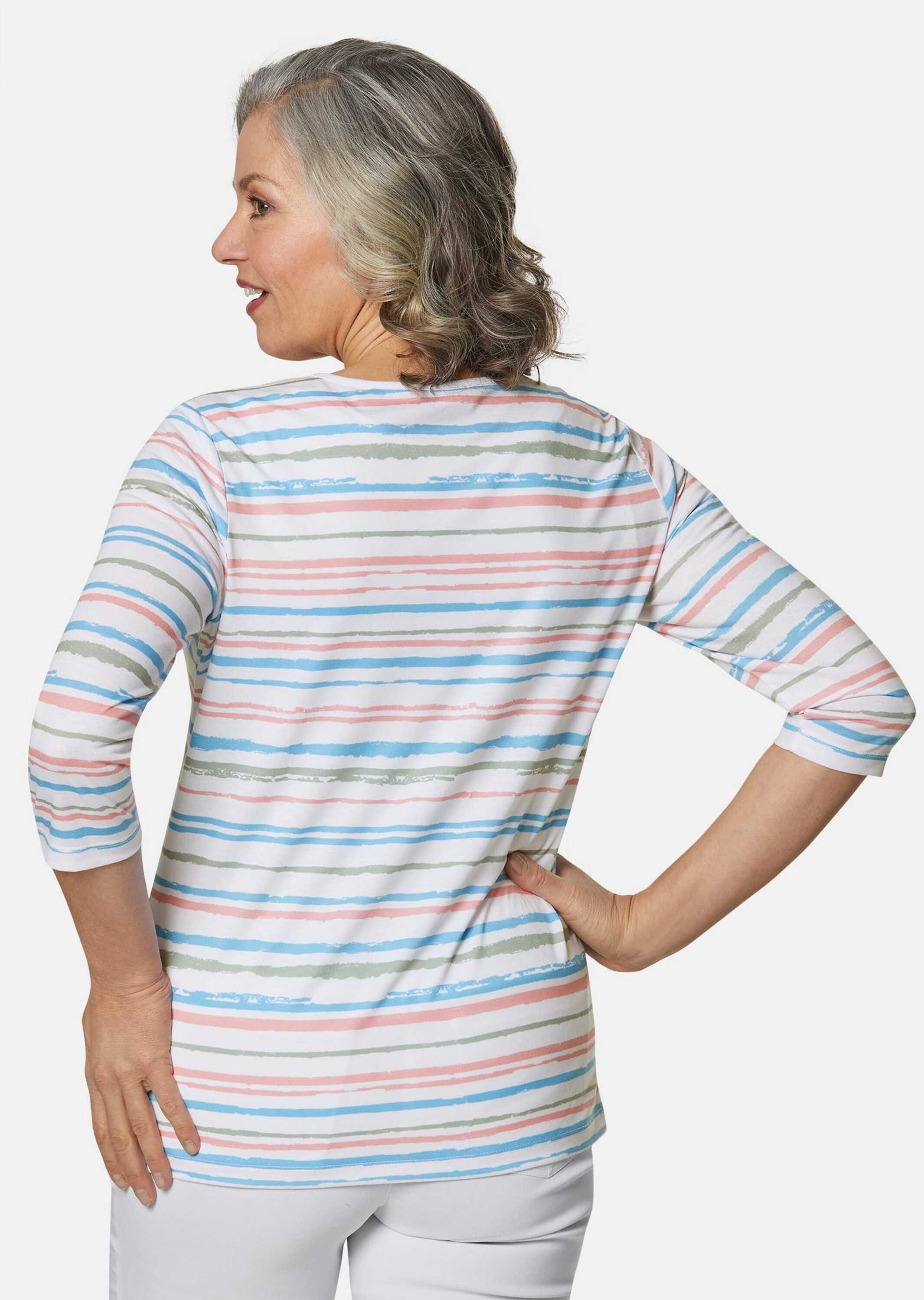 GOLDNER 3/4-Arm-Shirt »Pflegeleichtes Shirt in Ringeloptik«
