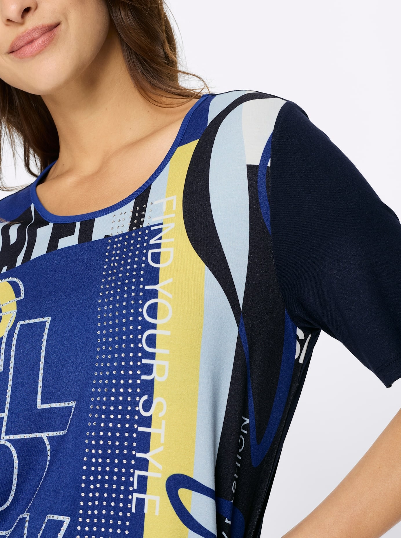 Inspirationen Rundhalsshirt »Kurzarm-Shirt« 1 tlg.