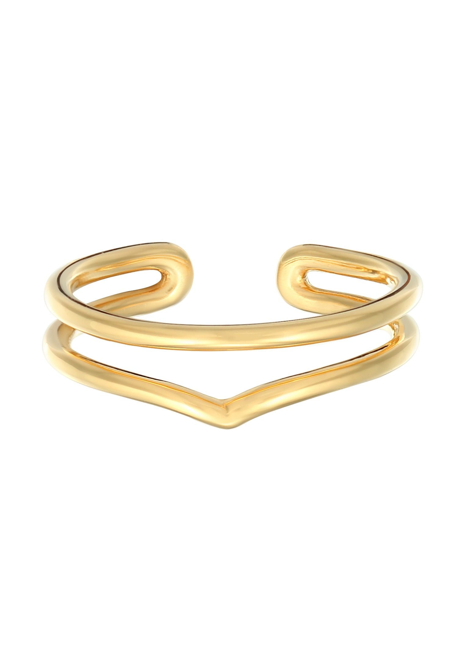 Elli Silberring »Ring Wickelring Offen V-Form 925 Silber«