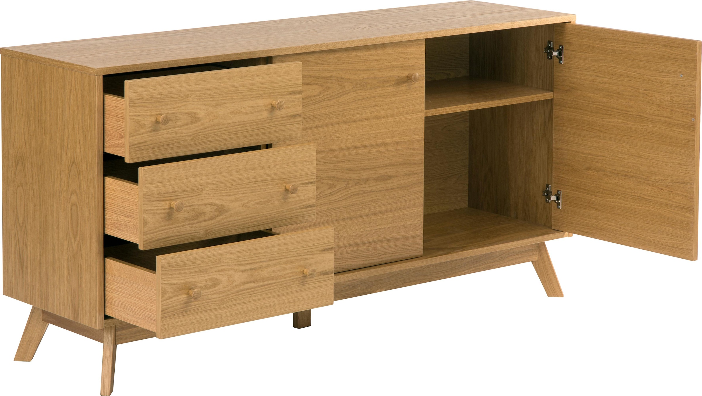 Woodman Sideboard »Bjórgvin«, Kommode, Breite 150 cm, im skandinavischen Design, FSC®