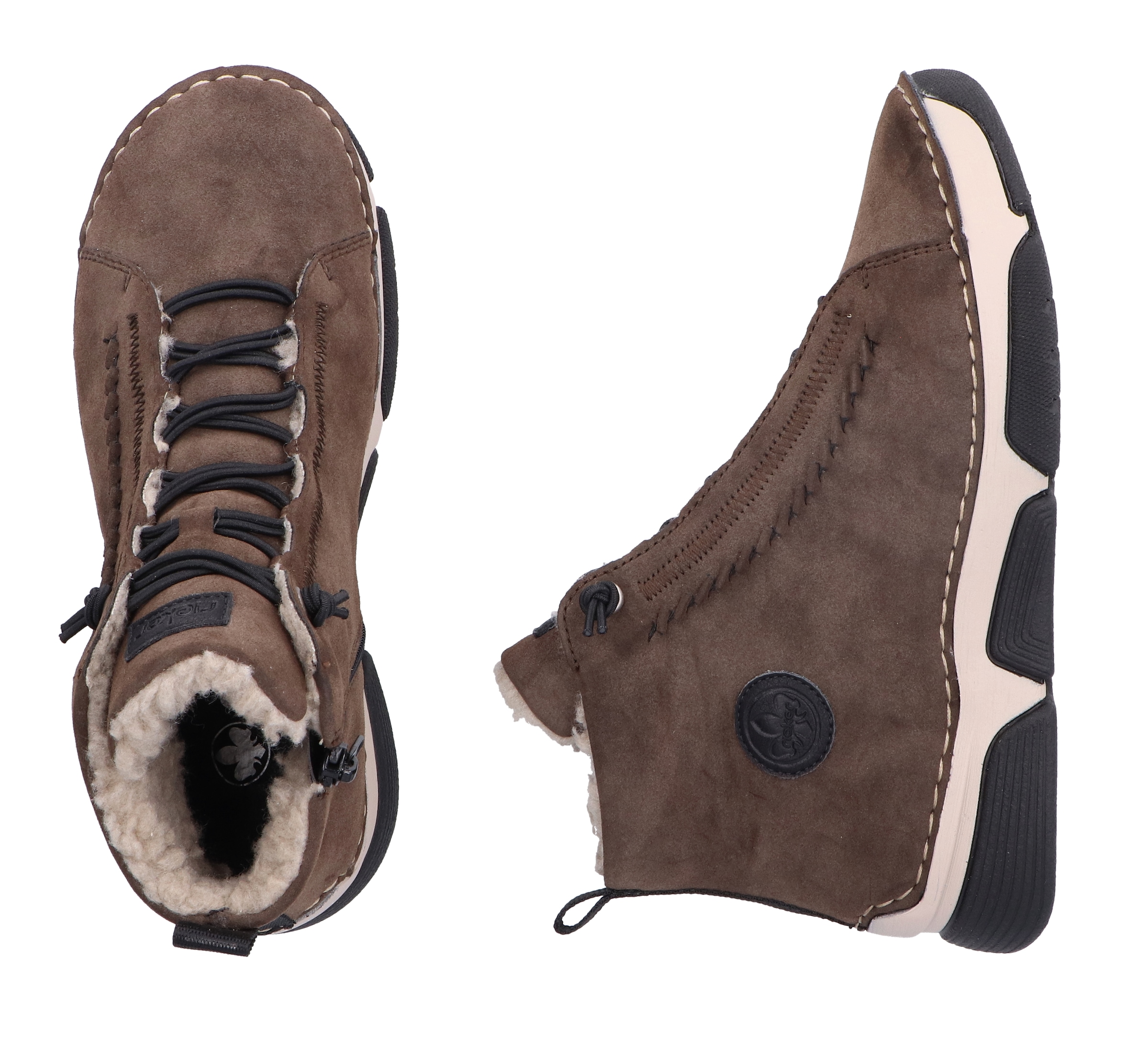 Rieker Winterboots  , Winterstiefelette, Outdoorboots, Warmfutter, mit Innenreißverschluss