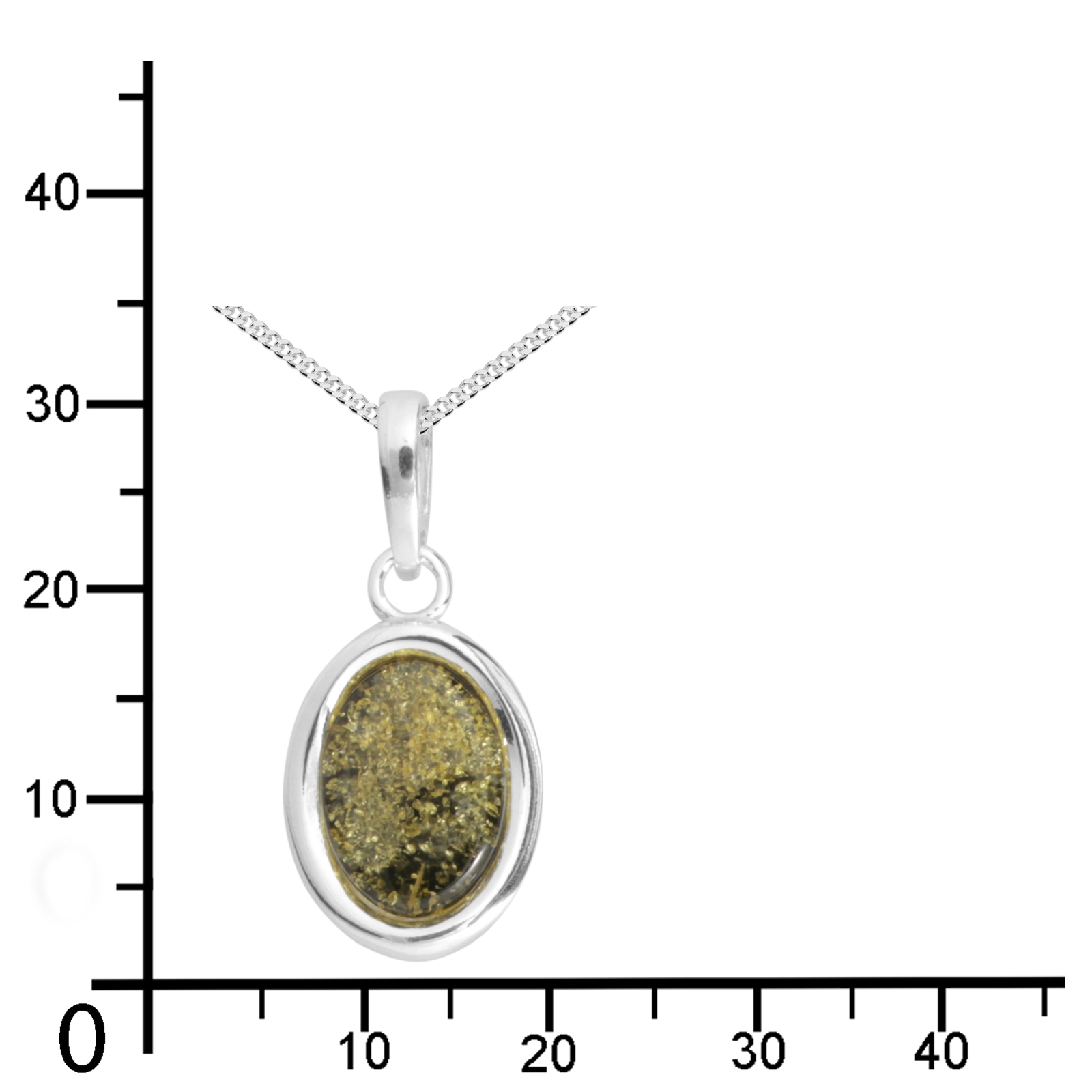 OSTSEE-SCHMUCK Kette mit Anhänger »- Erlana - Silber 925/000 - Bernstein«