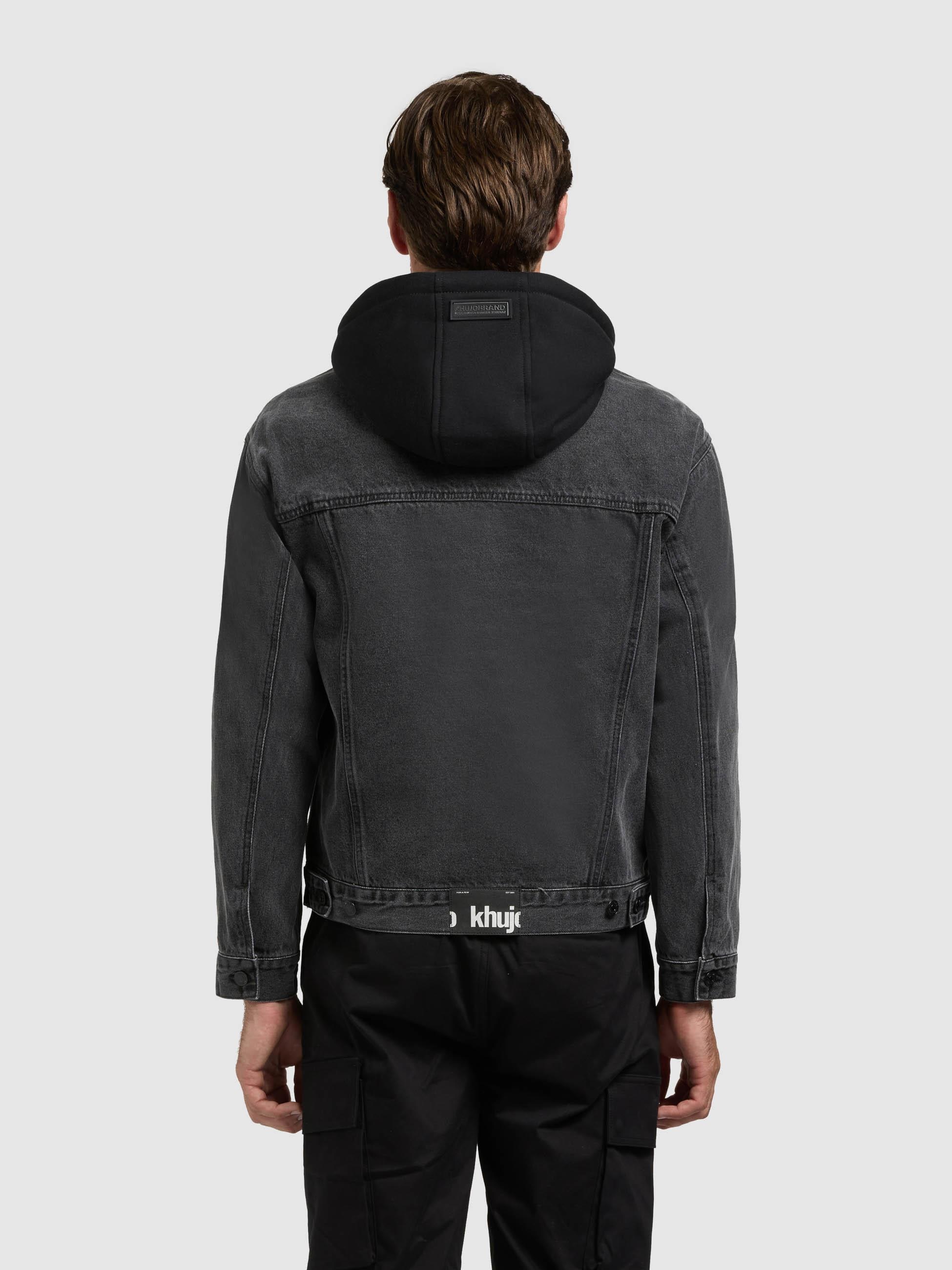 khujo Jeansjacke »Jeansjacke Jokin« mit Kapuze Herren Denim-Jacke mit Sweat-Kapuze