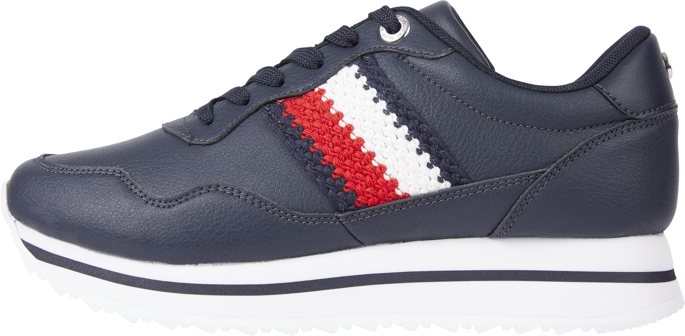 Tommy Hilfiger Keilsneaker »CORPORATE LIFESTYLE SNEAKER«, mit gehäkelter Flagge