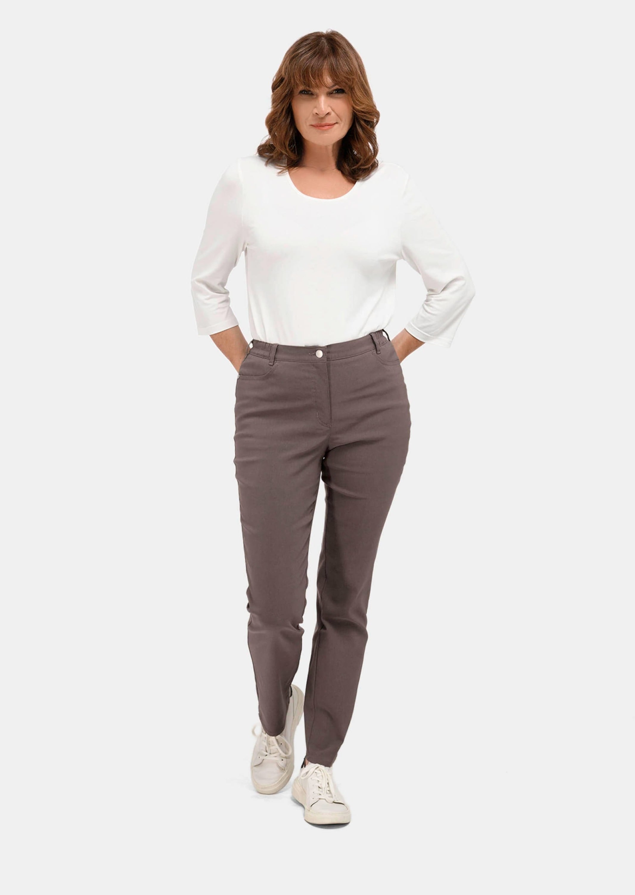 GOLDNER Stoffhose »Kurzgröße Perfekte Super-Stretch-Hose CARLA«  Super-Stretch: nichts kneift oder engt ein