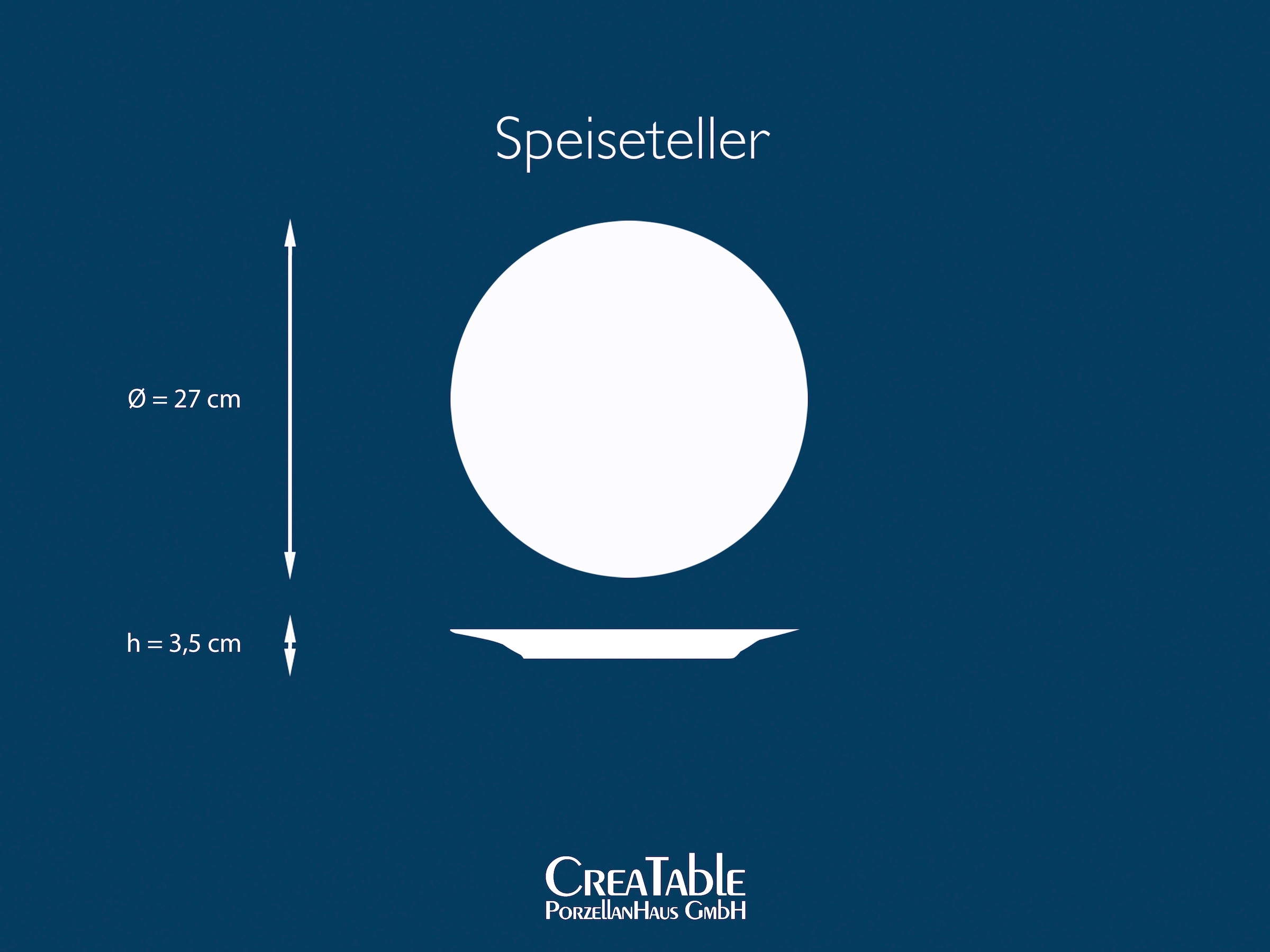 CreaTable Speiseteller »Essteller NATURE COLLECTION« Teller Set für 6 Personen, Ø 27 cm, Steinzeug, flache Teller
