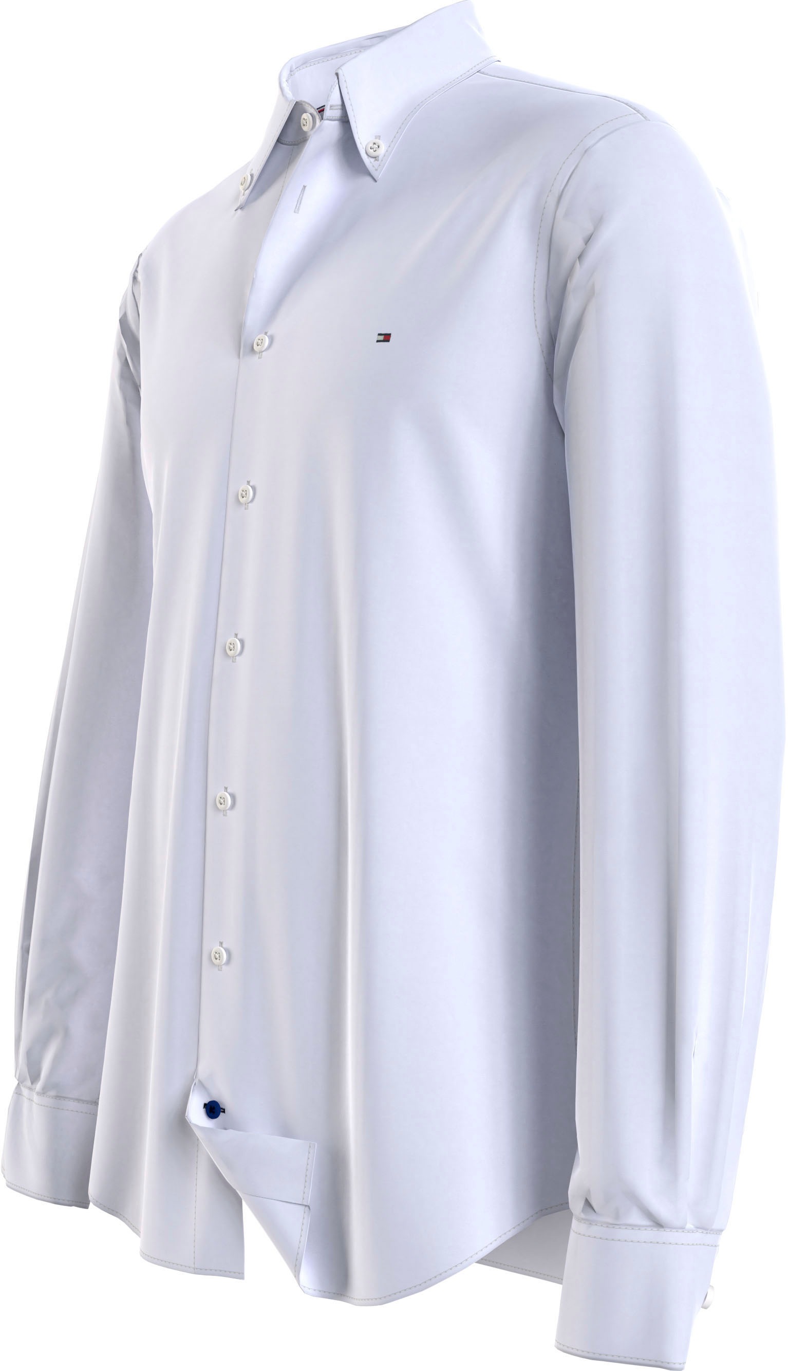 Tommy Hilfiger TAILORED Businesshemd »CL KNITTED PIQUE SOLID RF SHIRT«