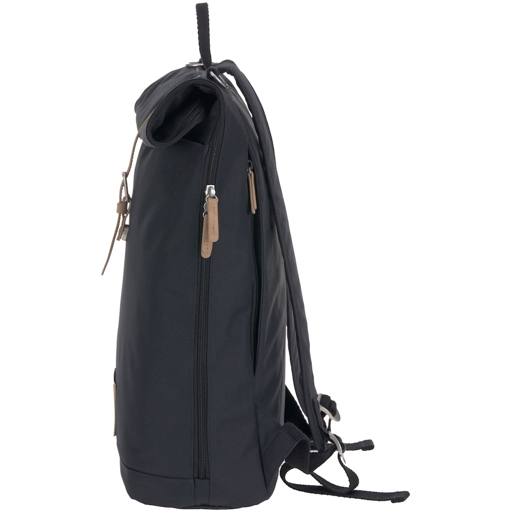 LÄSSIG Wickelrucksack »Green Label, Rolltop, night Blue«