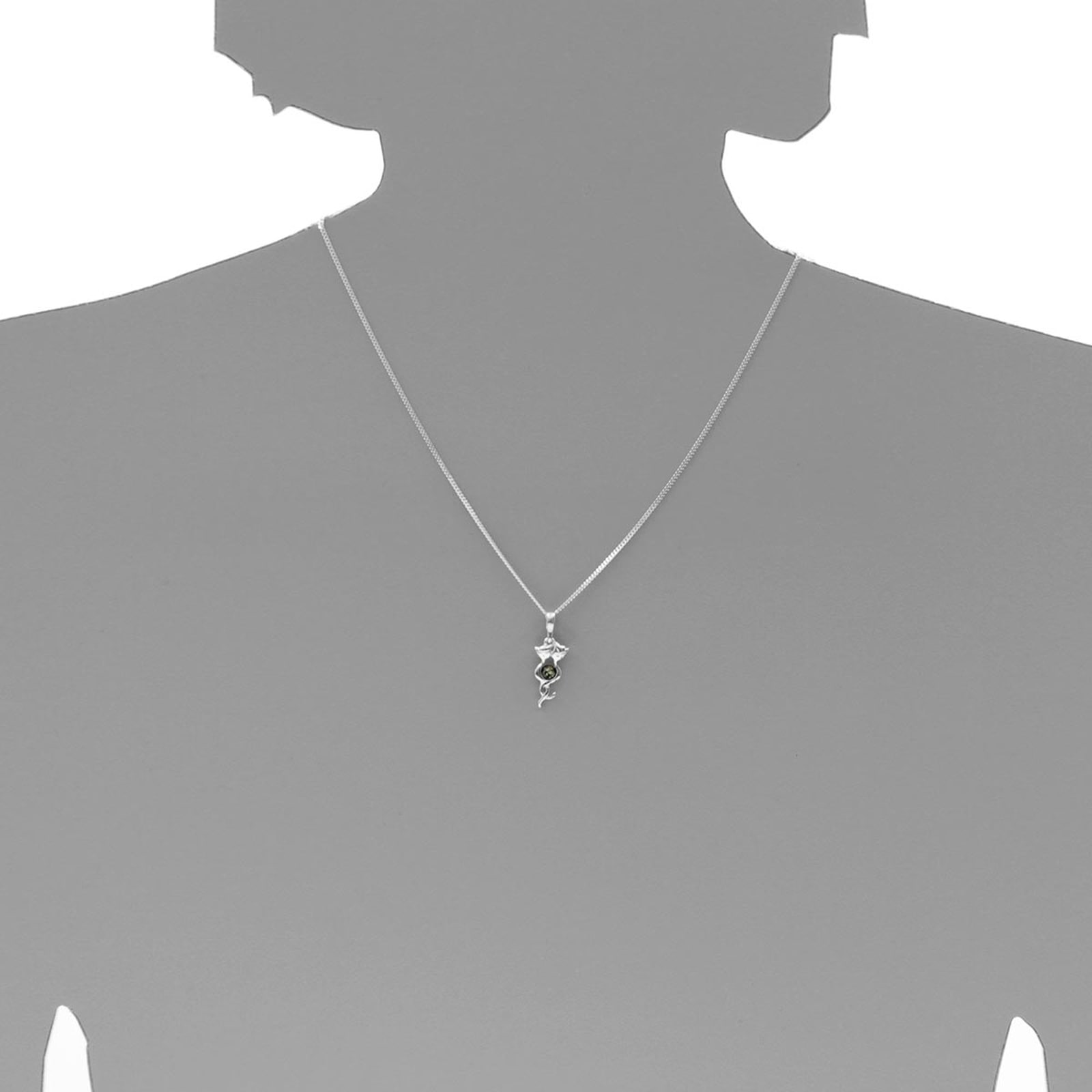 OSTSEE-SCHMUCK Kette mit Anhänger »- Katze - Silber 925/000 - Bernstein«