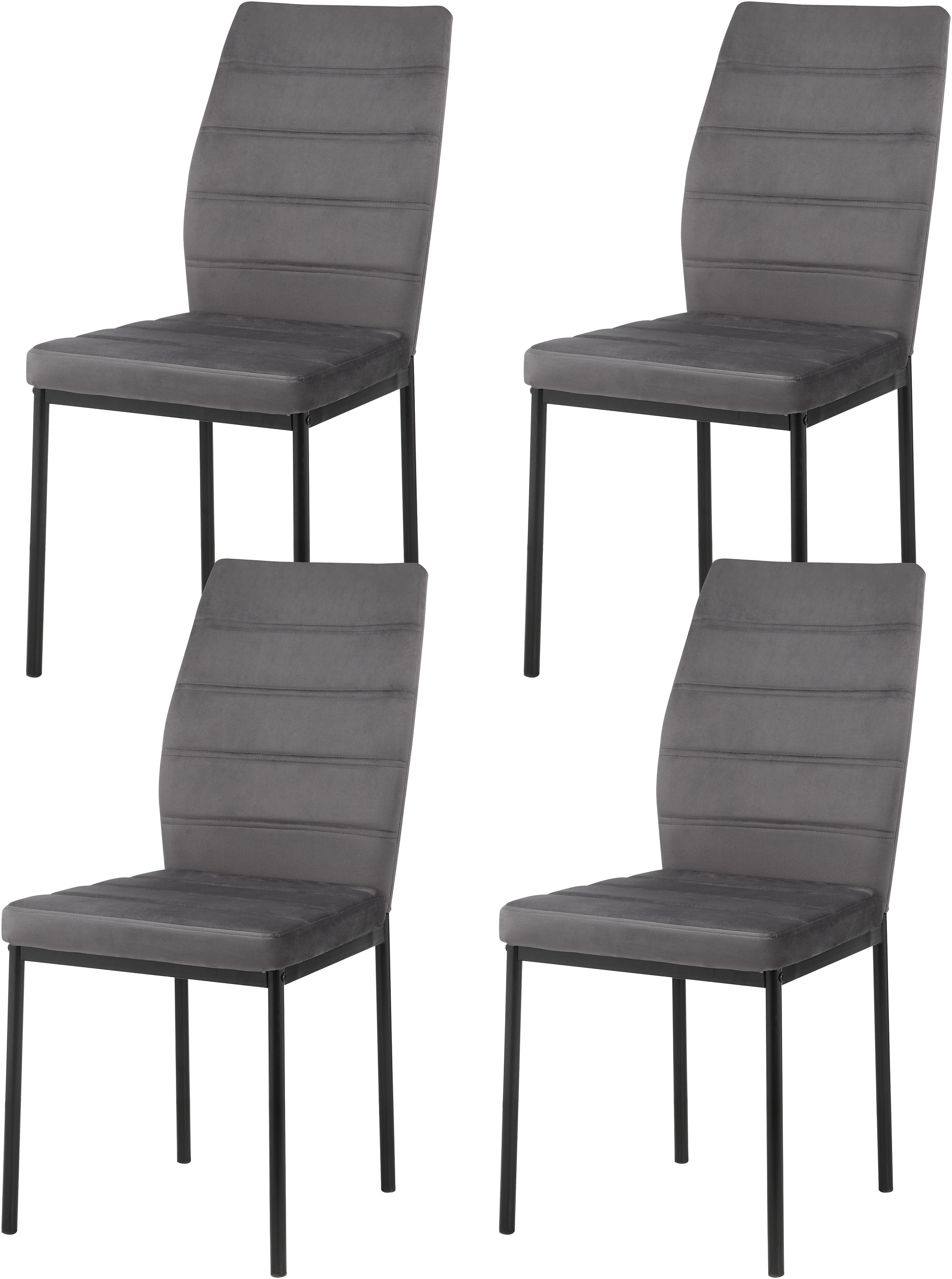 Inosign Esszimmerstuhl »Cresswelle in grau, Größe B/H/T: 45 cm x 93,5 cm x 60 cm