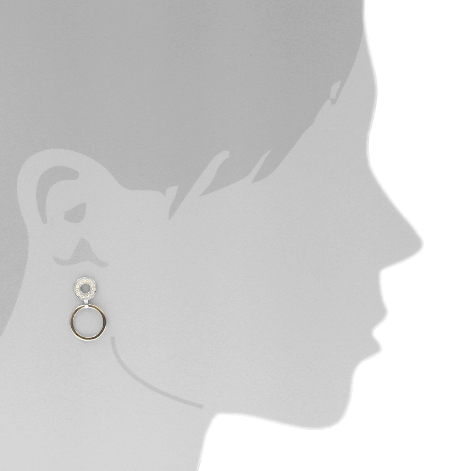 OSTSEE-SCHMUCK Paar Ohrstecker »- Sunny Exklusiv - Silber 925/000 & Gold 585/000 - Zirkonia«