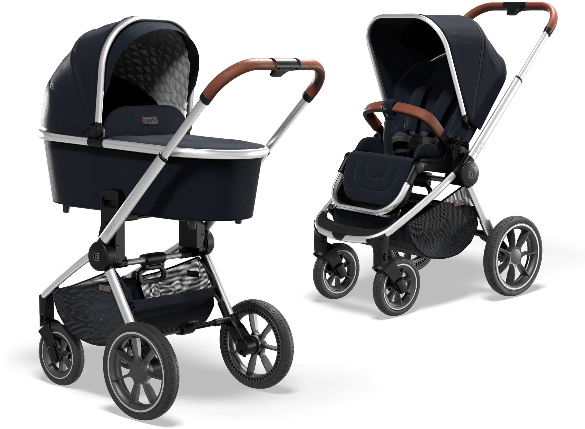 Moon Kombi-Kinderwagen »RESEA S Basic«, 22 kg, mit Gummireifen; Kinderwagen