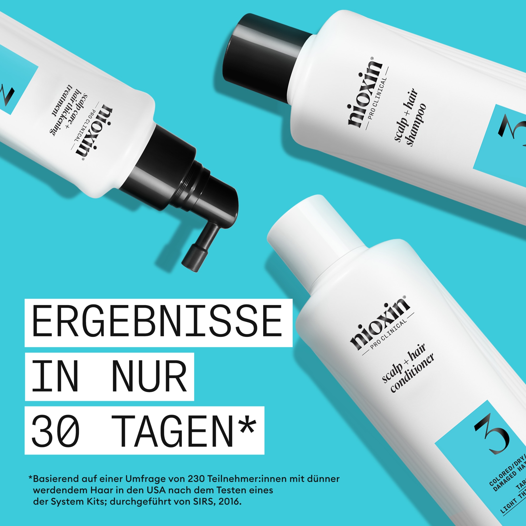 Nioxin Kopfhaut-Pflegelotion »System 3 Leave-on Treatment« mehr Volumen, schützt vor Haarbruch, speziell für coloriertes Haar