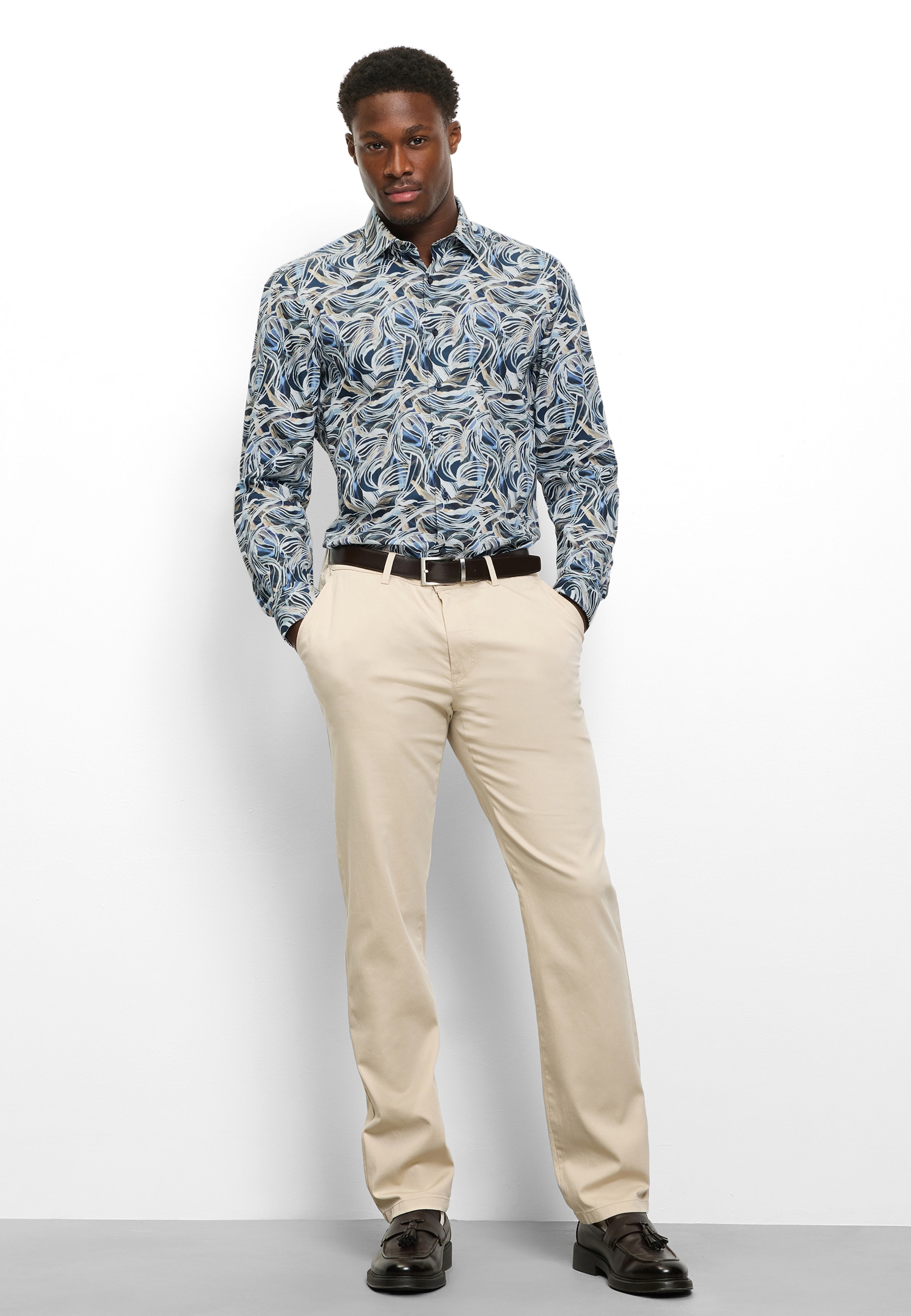 OLYMP Langarmhemd »Level Five« Businesshemd, body fit, New York Kentkragen