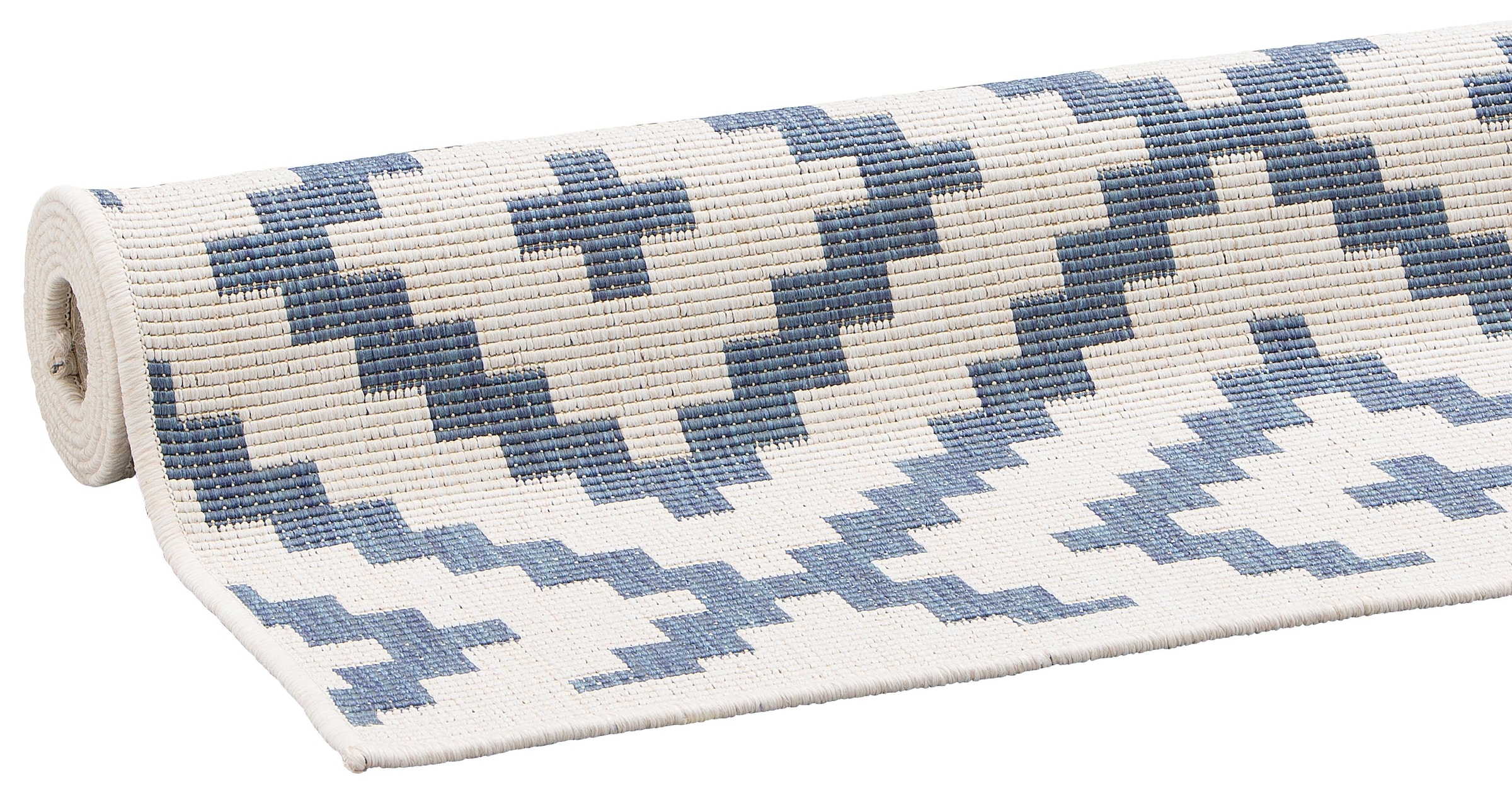 my home Teppich »Ronda Wendeteppich«, rechteckig, Sisal-Optik, Flachgewebe, In- und Outdoor, geometrisches Boho Design