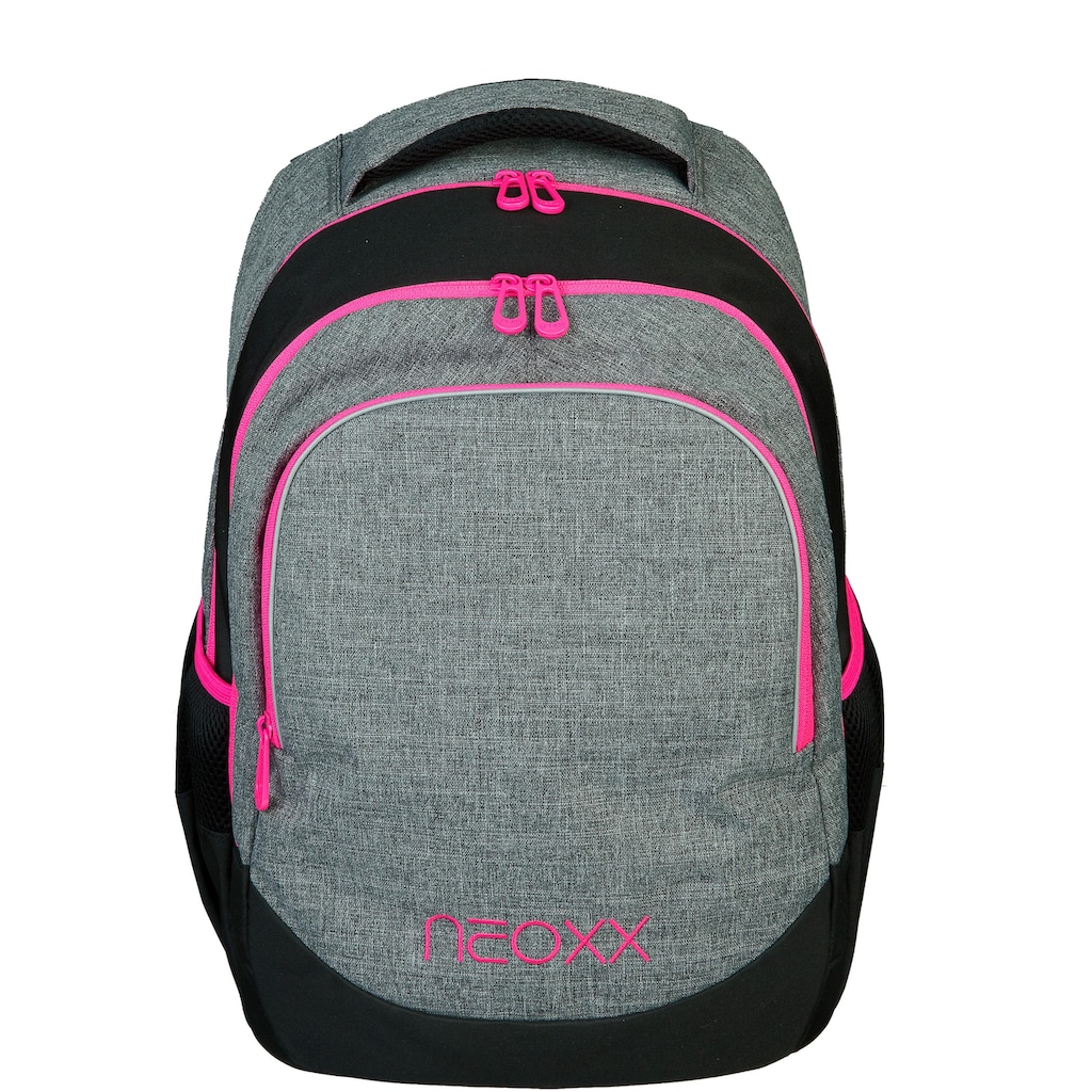 neoxx Schulrucksack »Pink and Famous«, Reflektionsnaht