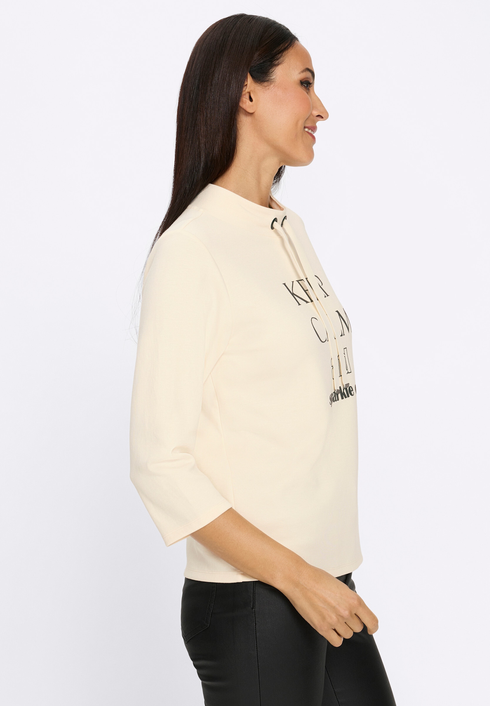 heine Sweatshirt »Sweatshirt Sweatshirt mit weitem Stehkragen«
