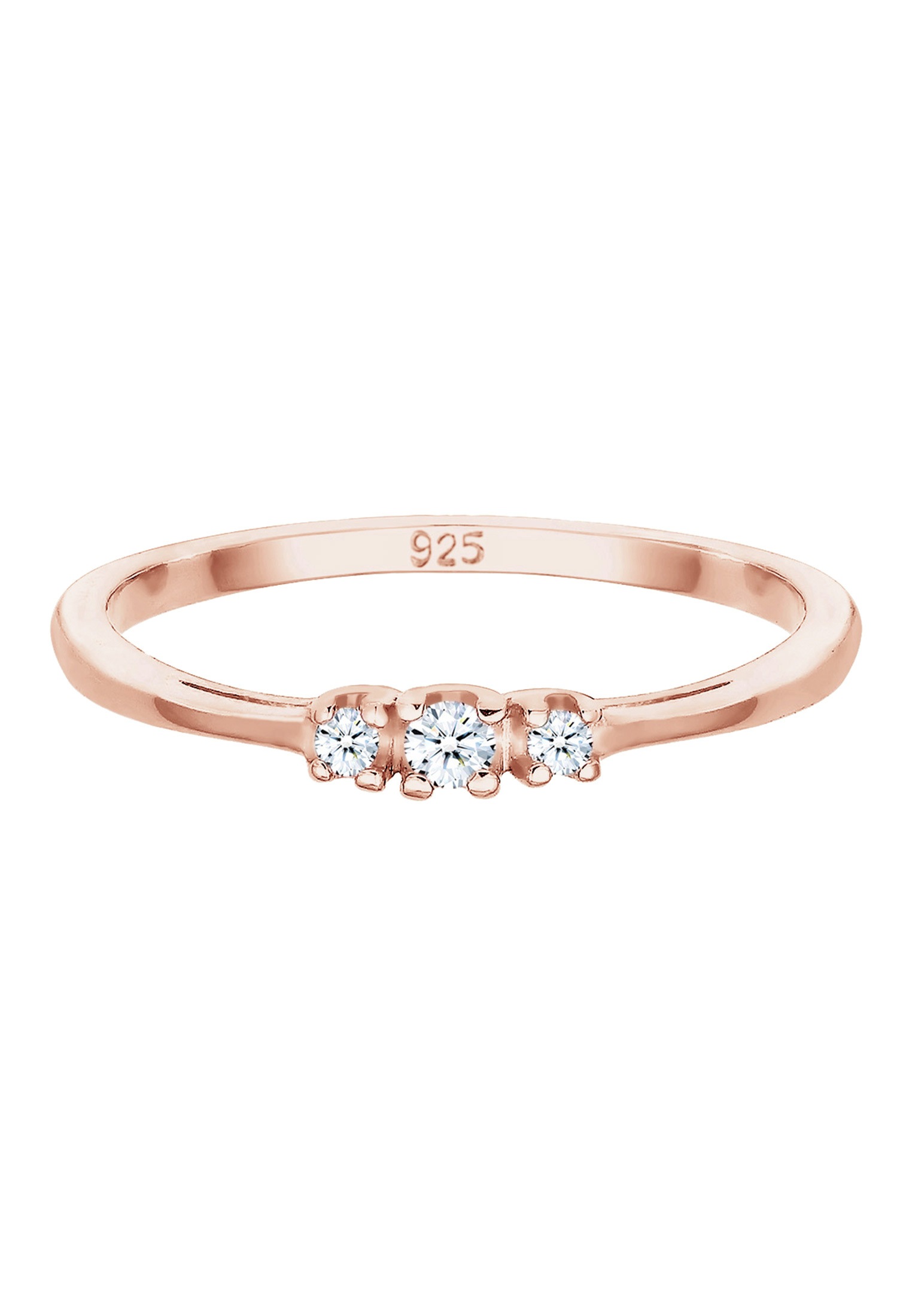 Elli DIAMONDS Verlobungsring »Ring Verlobungsring Diamant Brillantschliff (0.06 ct) 925 Sterling Silber«