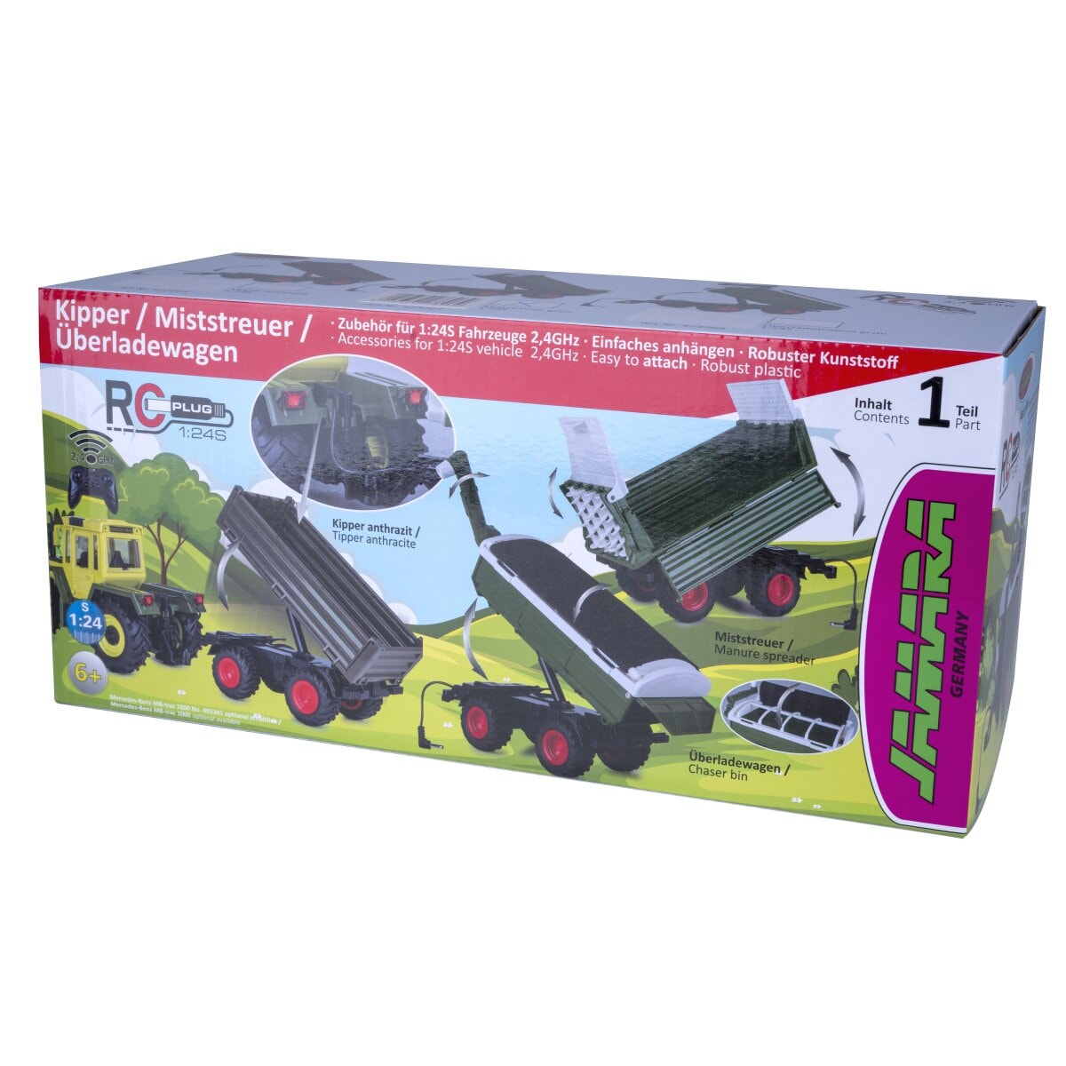 Jamara Spielzeug-Kipper »Kipper anthrazit für RC-Traktor MB-trac 1000 S-Plug«