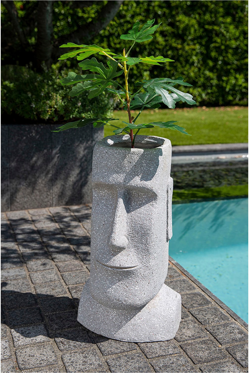 Pflanzkübel »Pflanzengefäß/Skulptur Moai«, (1 St.)
