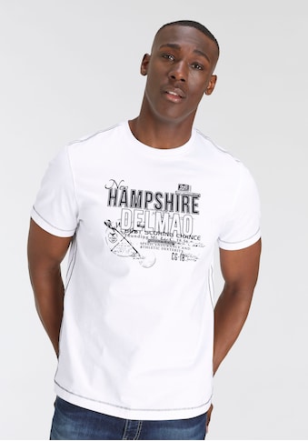 T-Shirt, mit Brustprint und kontrastfarbigen Nähten-NEUE MARKE!