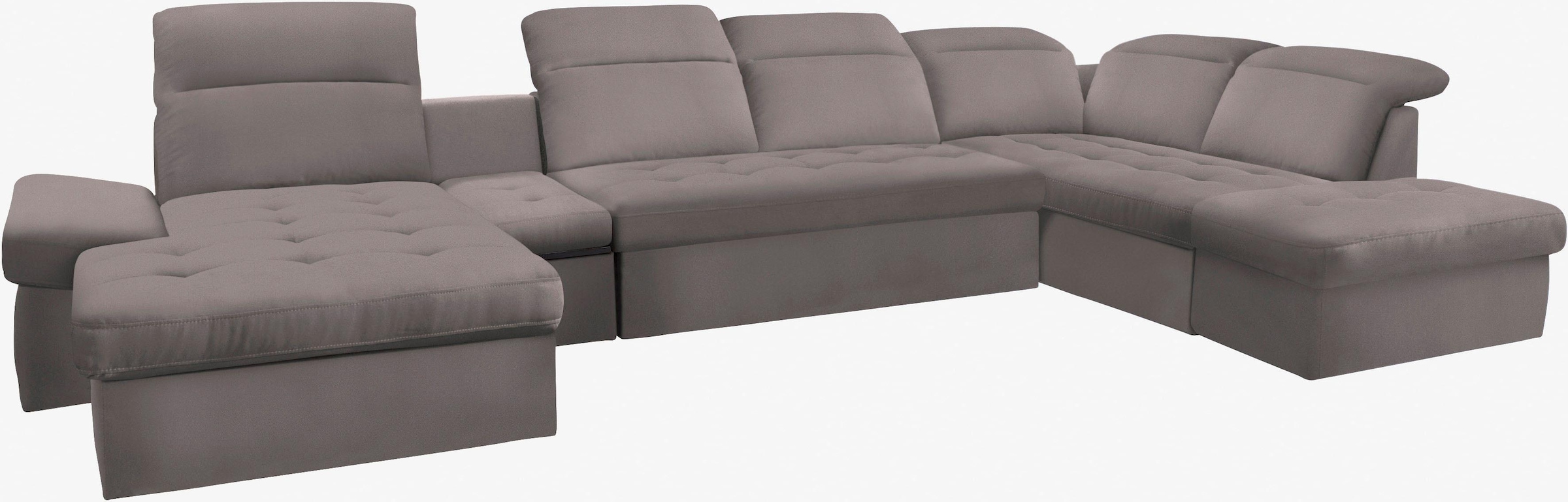 sit&more Wohnlandschaft »Stardust U-Form« inklusive Kopfteilverstellung, Armlehnenfunktion und Tischelement