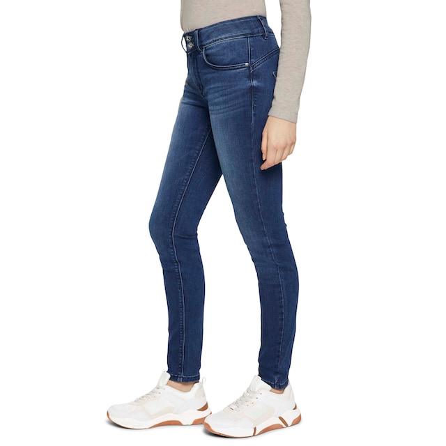 TOM TAILOR Skinny-fit-Jeans »Alexa Skinny«, mit Doppelknopf-Verschluss bei  OTTOversand