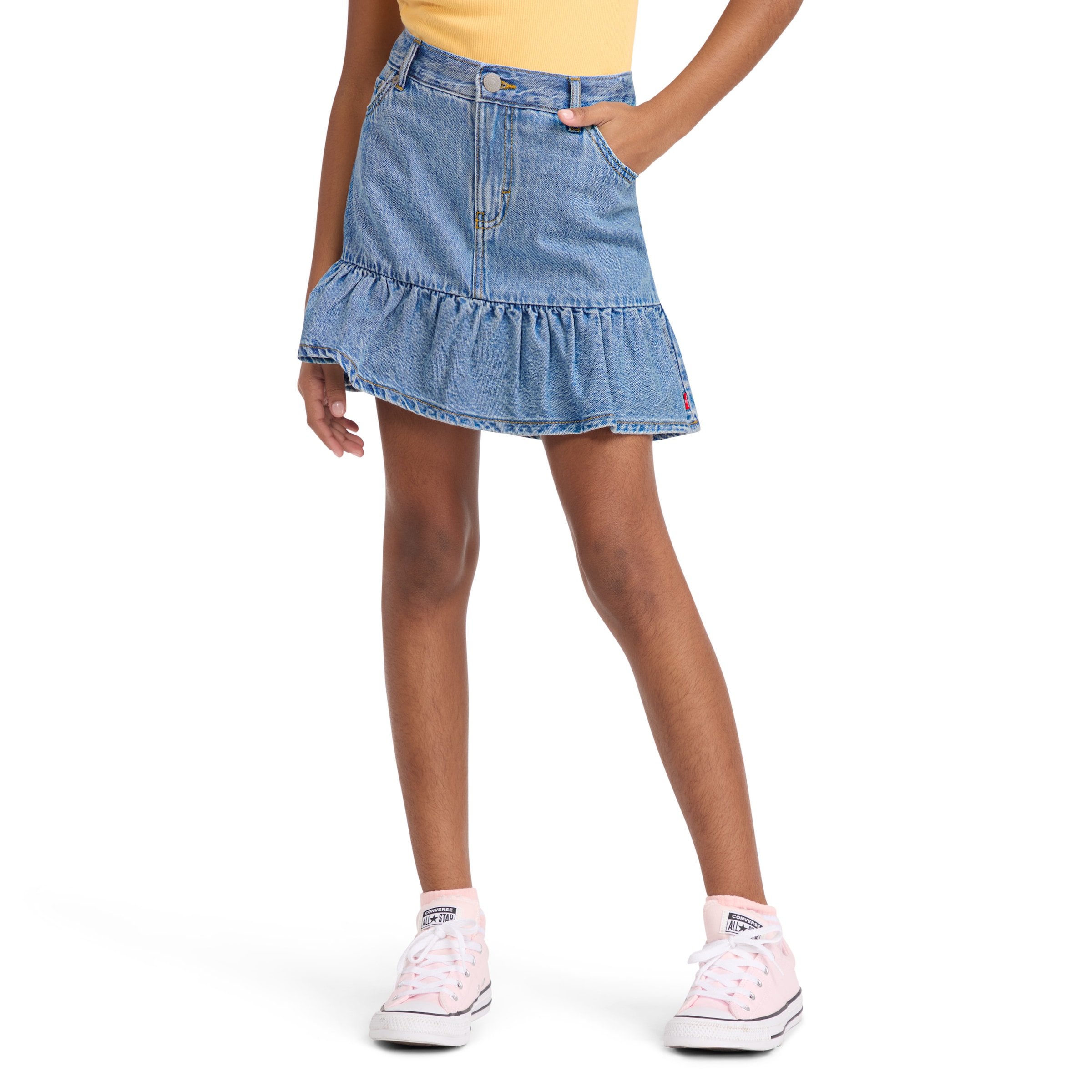 Levi's® Kids Minirock »LVG FLOUNCE SKORT« for Girls, halb Shorts halb Rock, im 5-Pocket-Style