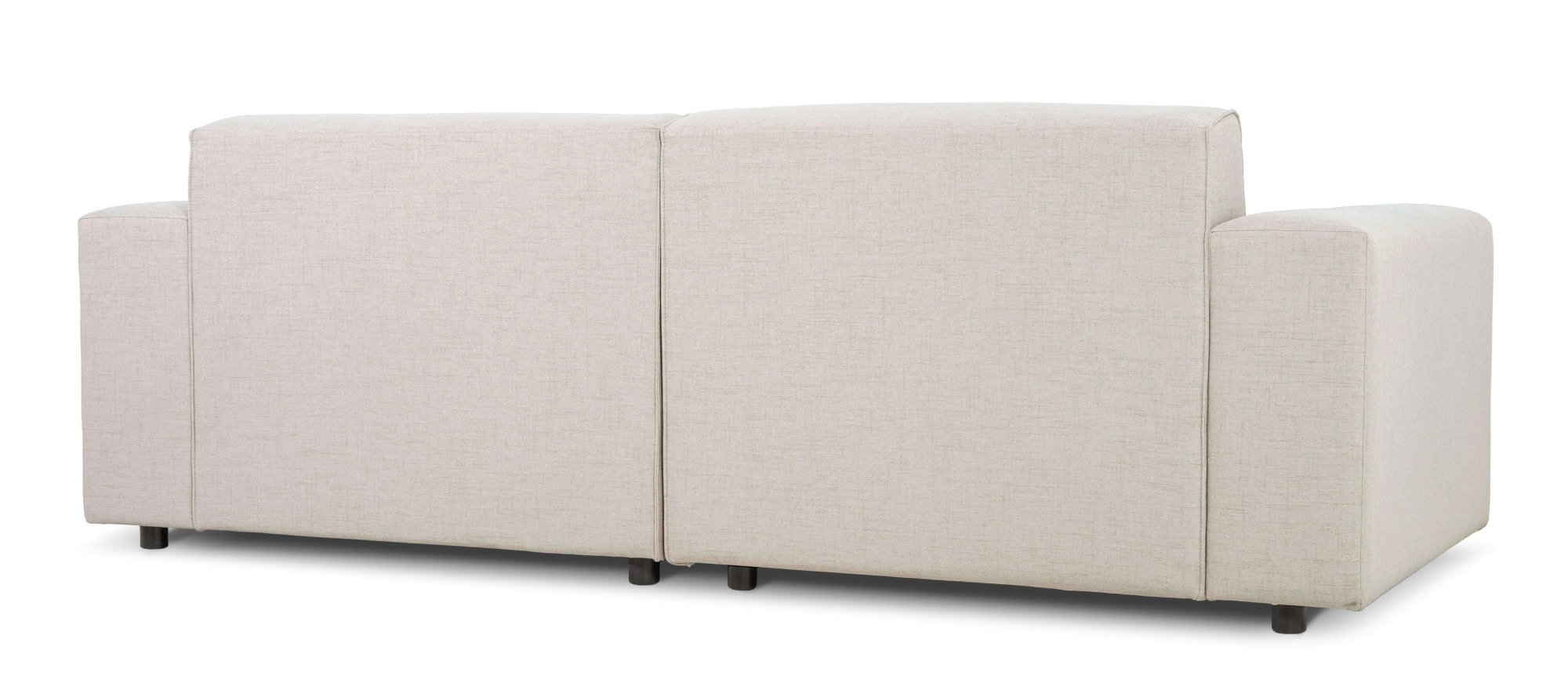 OTTO home 3-Sitzer »Naddine« B. 228 cm, Strukturstoff mit Mélange-Effekt, mit Wellenunterfederung