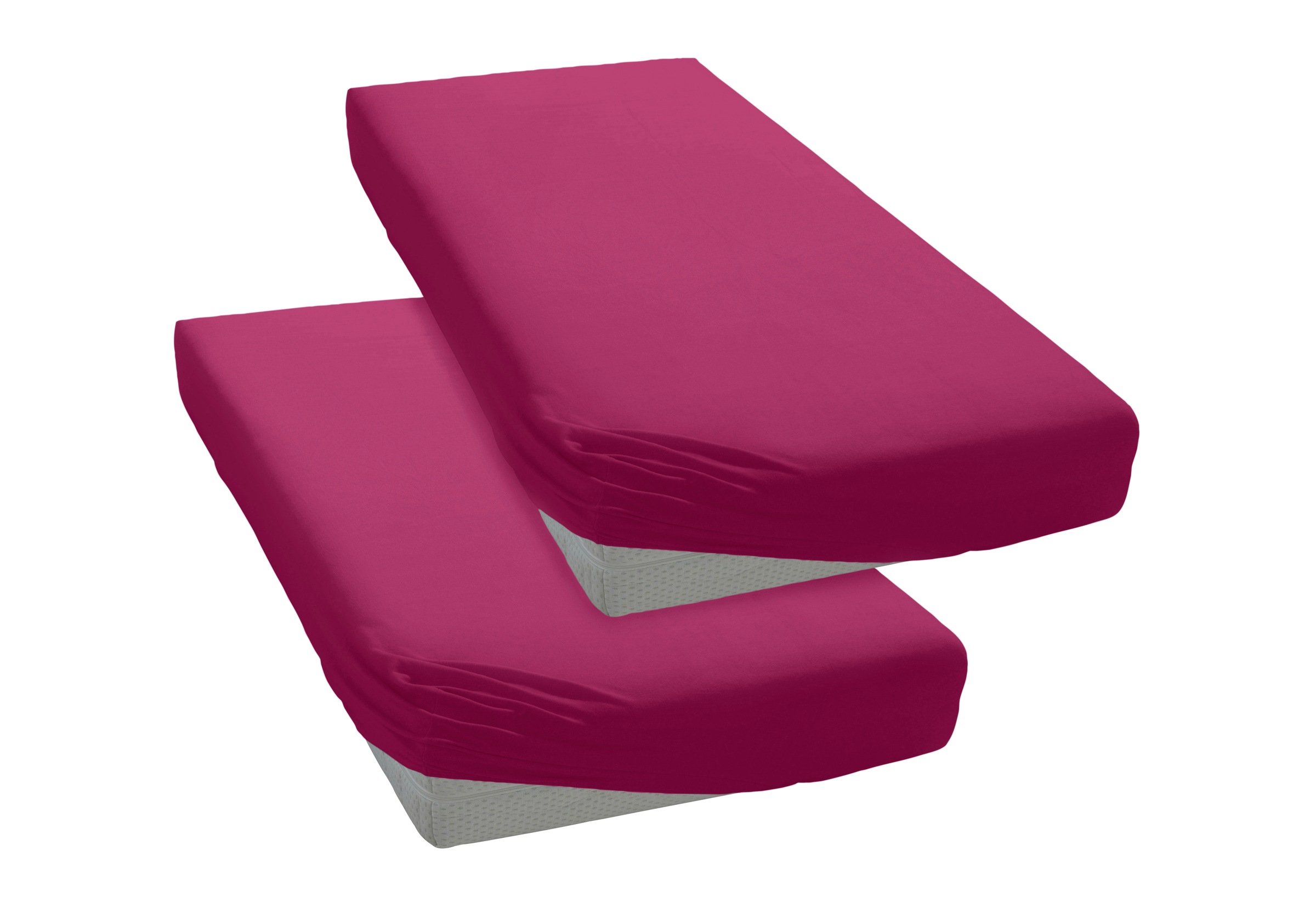 My Home Spannbettlaken »PAPRIKA« Bettlaken in lila, Größe 90x200 28