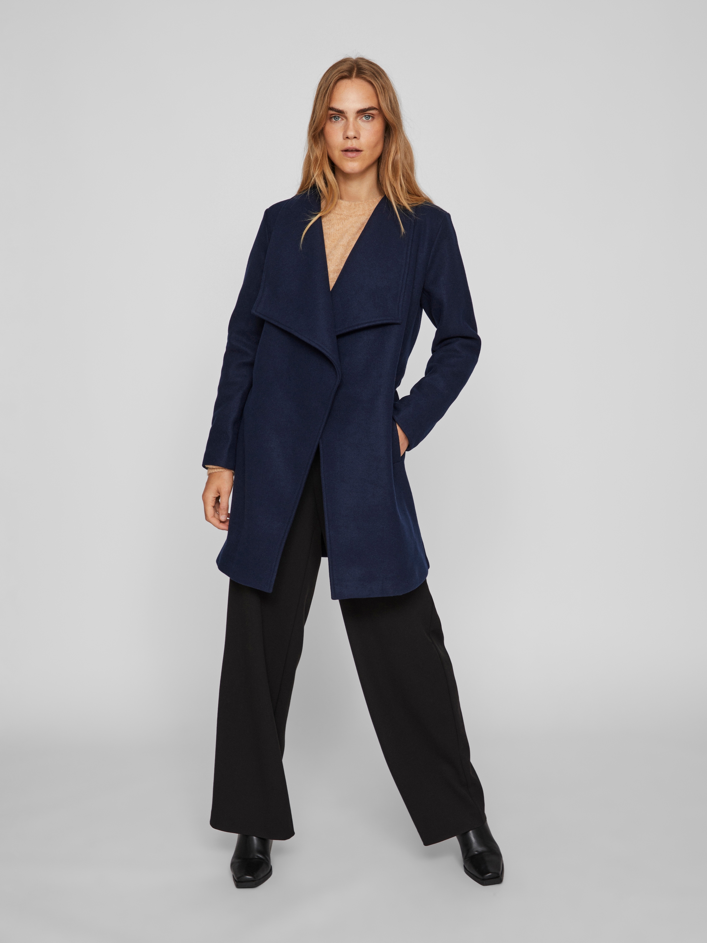 Vila Kurzmantel »VICOOLEY COLLAR BELT COAT - NOOS«