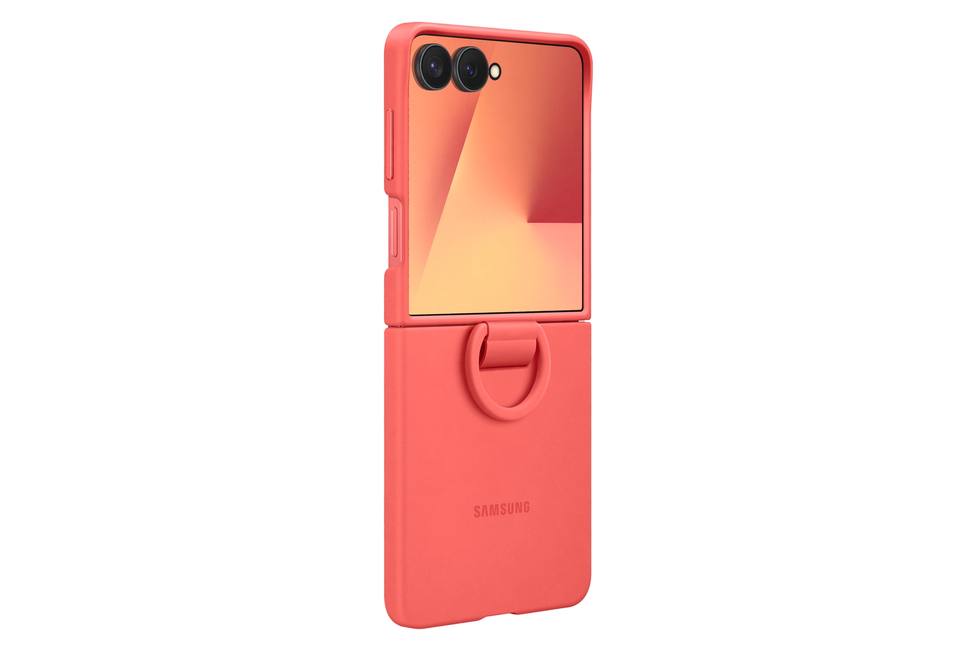 Samsung Handyhülle »Ring Case (Silicone) für Samsung Galaxy Z Flip7«, Samsung Galaxy Z Flip7, Backcover, Schutzhülle, Handyschutzhülle, Case, Schutzcase, stoßfest