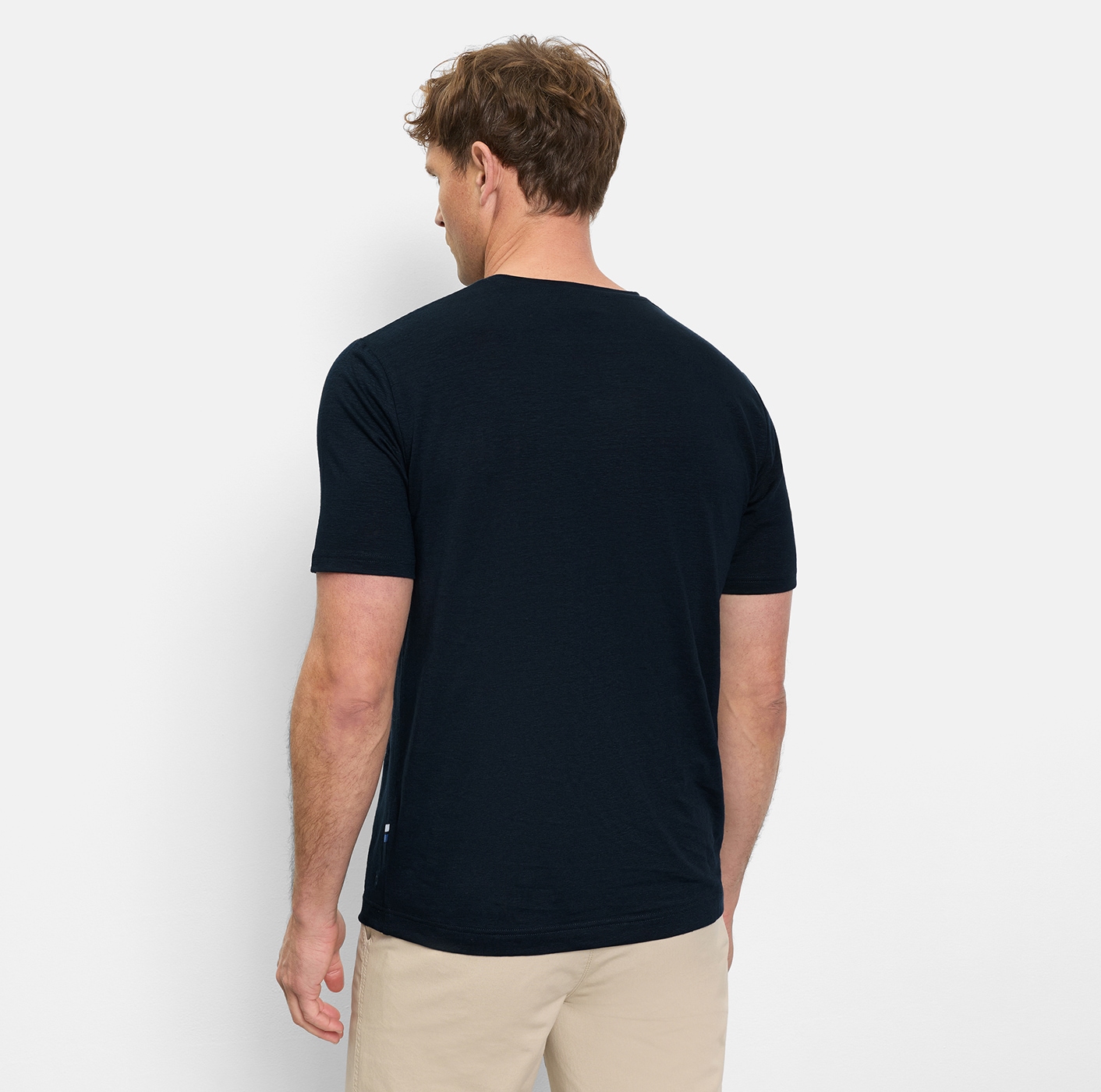 OLYMP Rundhalsshirt aus Leinen