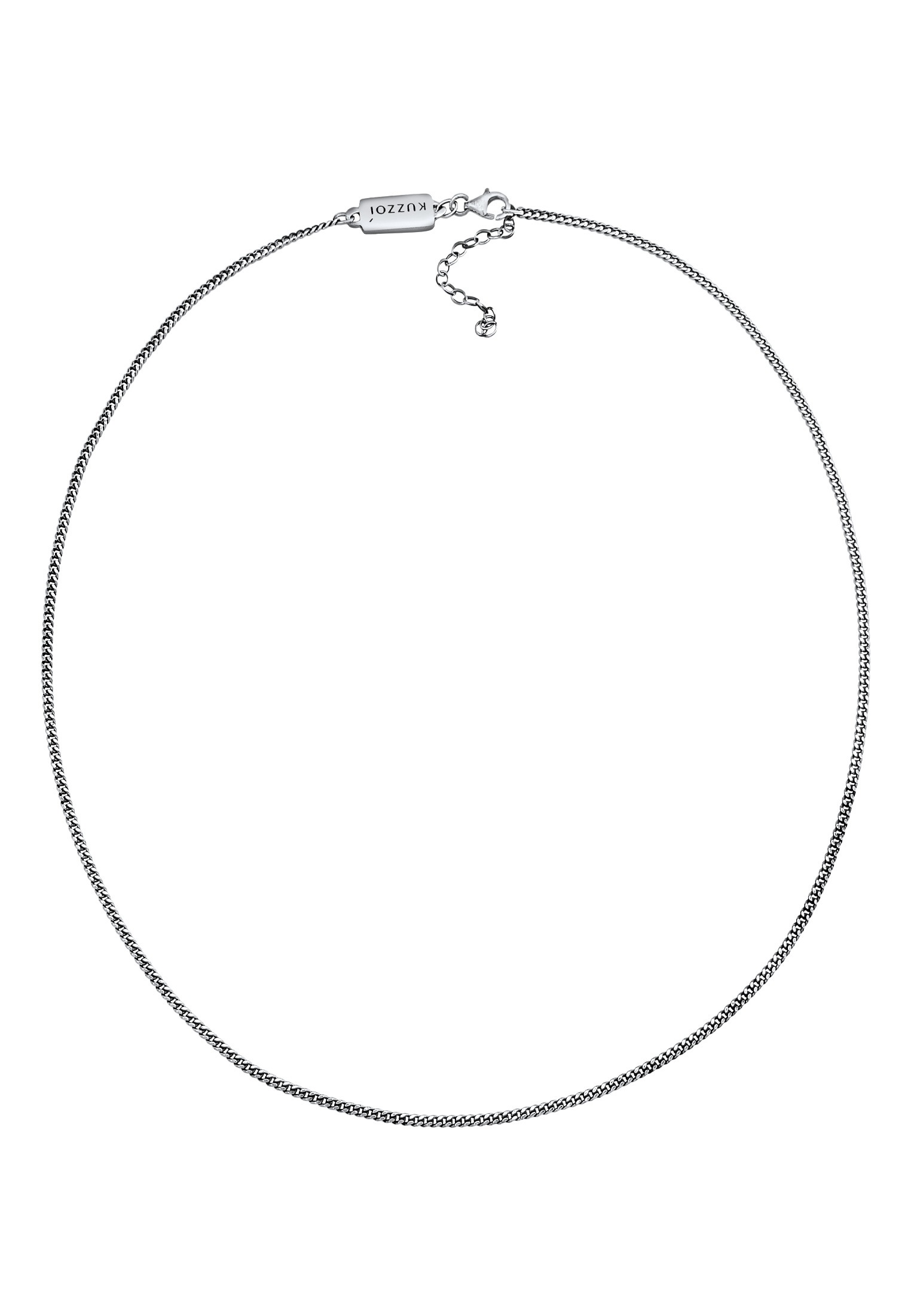 Kuzzoi Silberkette »Halskette Herren Panzerkette Basic Fein 925 Silber«
