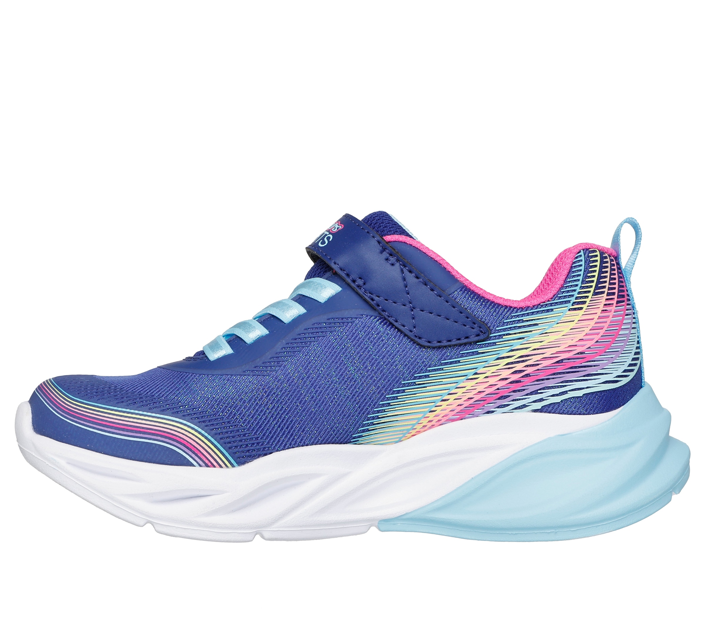 Skechers Sneaker »COSMIC GLOW LIGHTS«  Sportschuh mit Klett, Größenschablone zum Download