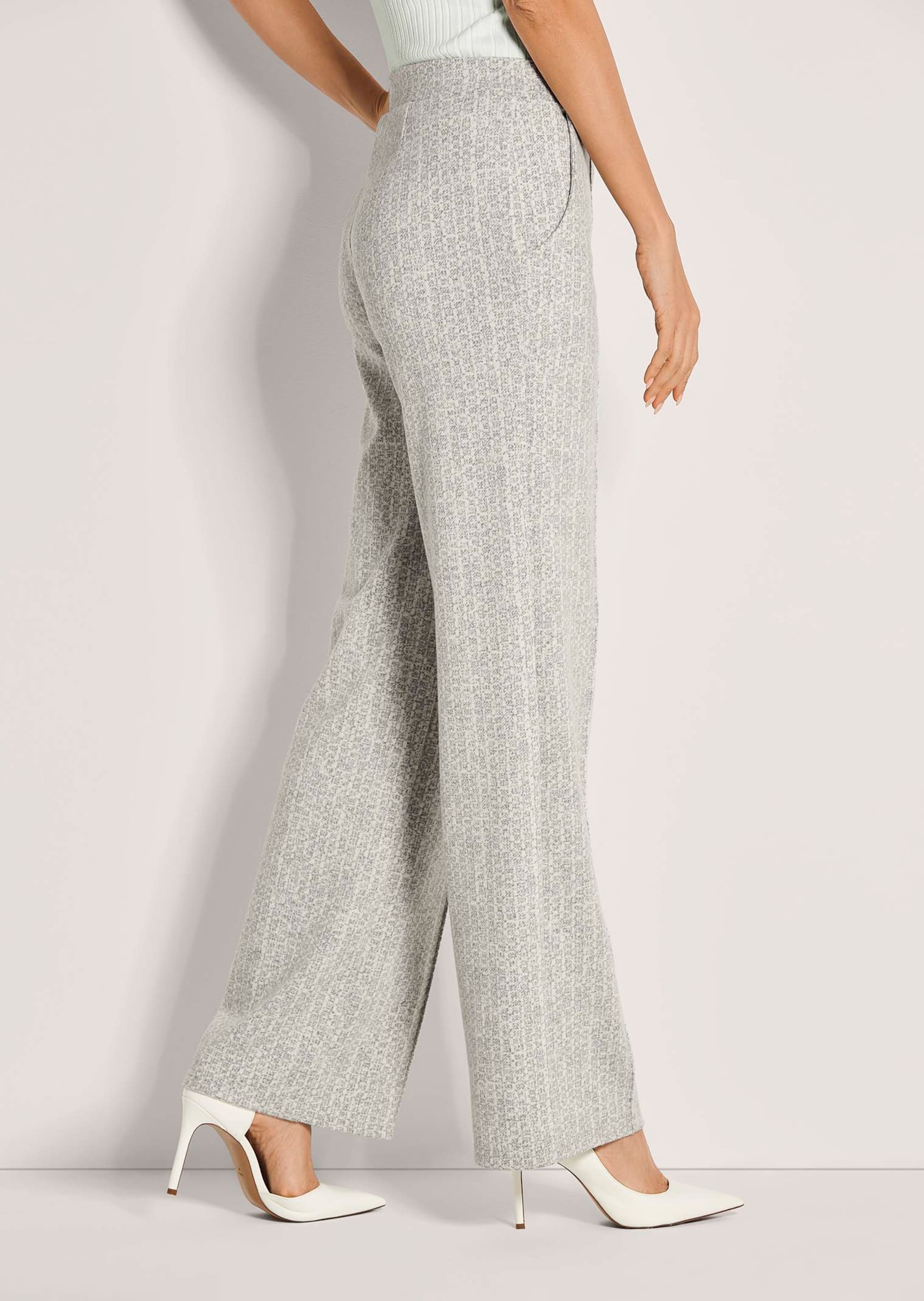 MADELEINE Schlupfhose »Jerseyhose Weite Bügelfaltenhose mit Allover-Muster«