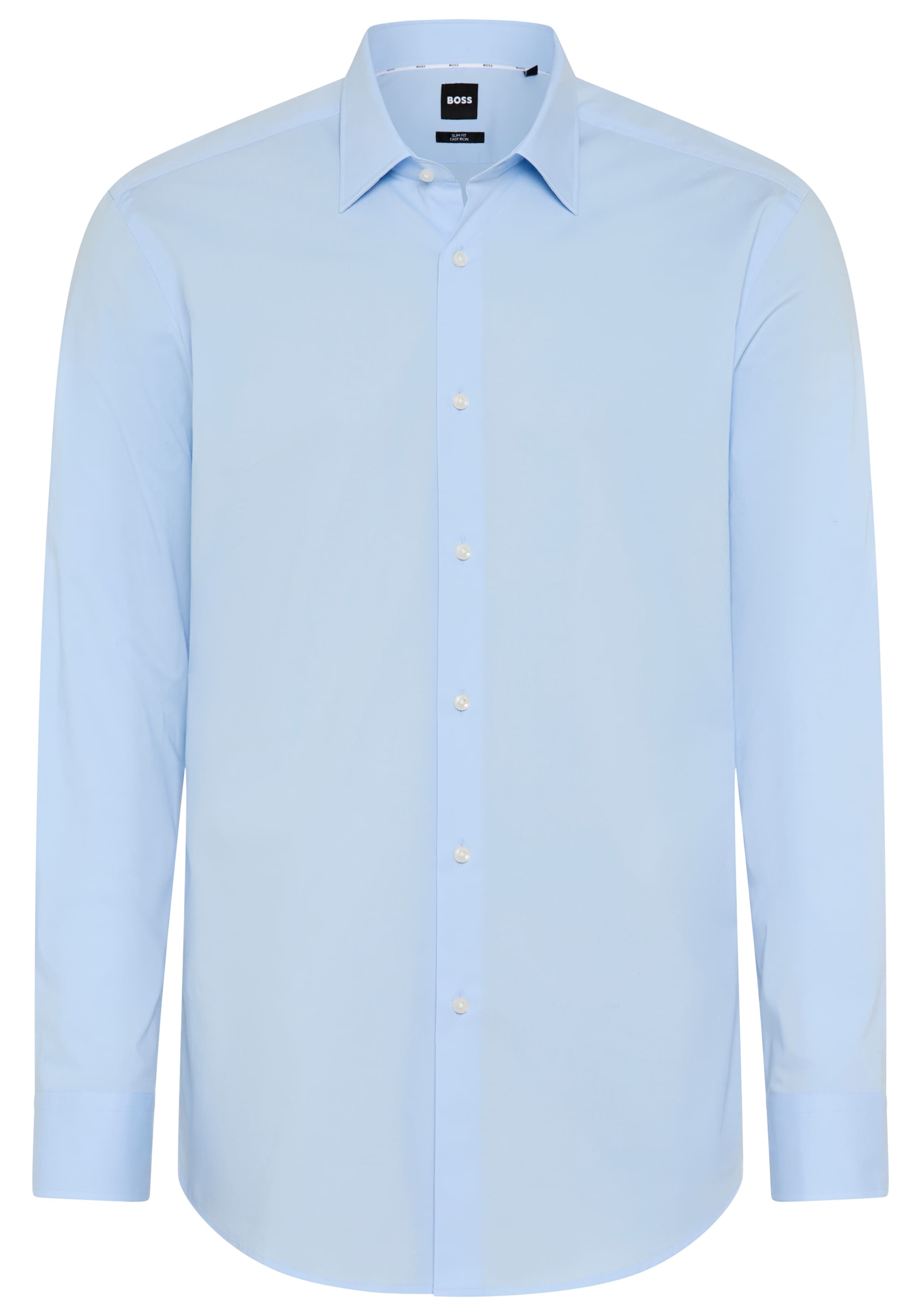 BOSS Businesshemd »Businesshemd Hank« Kentkragen, Slim-Fit, bügelleichte Qualität