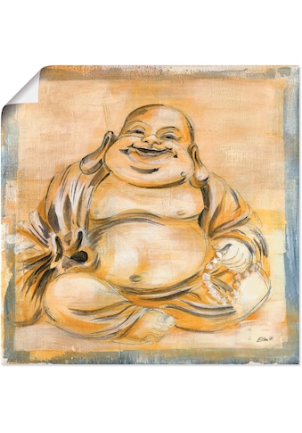 Artland Wandbild »Fröhlicher Buddha I«, Religion, (1 St.), in vielen Größen &... kaufen